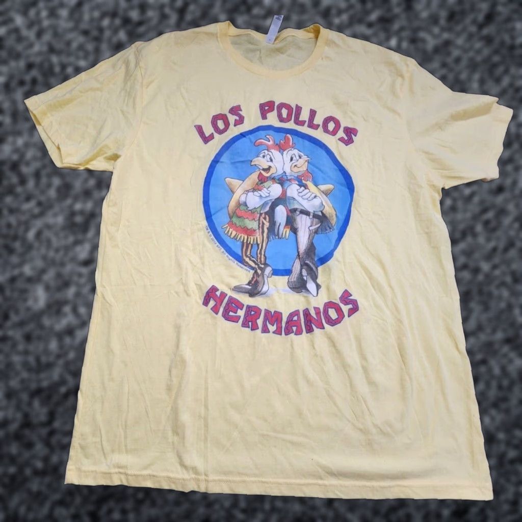 Next Level Breaking Bad Los Pollos Hermanos Yellow Short Sleeve Mens XL T Shirt Size US XL / EU 56 / 4 - 1 Thumbnail