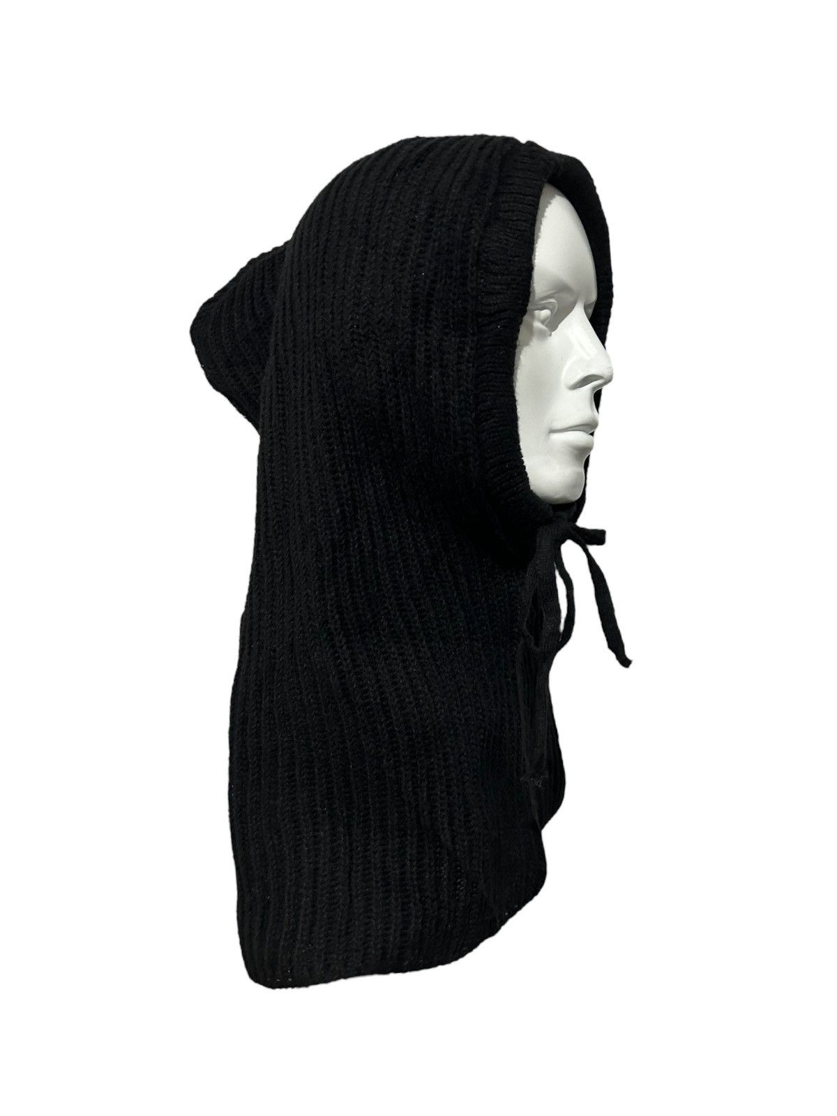 Japanese Brand × Kapital × Vintage Balaclava Masked Black Japanese Style knitt Rare ☠️☠️ Size ONE SIZE - 2 Thumbnail