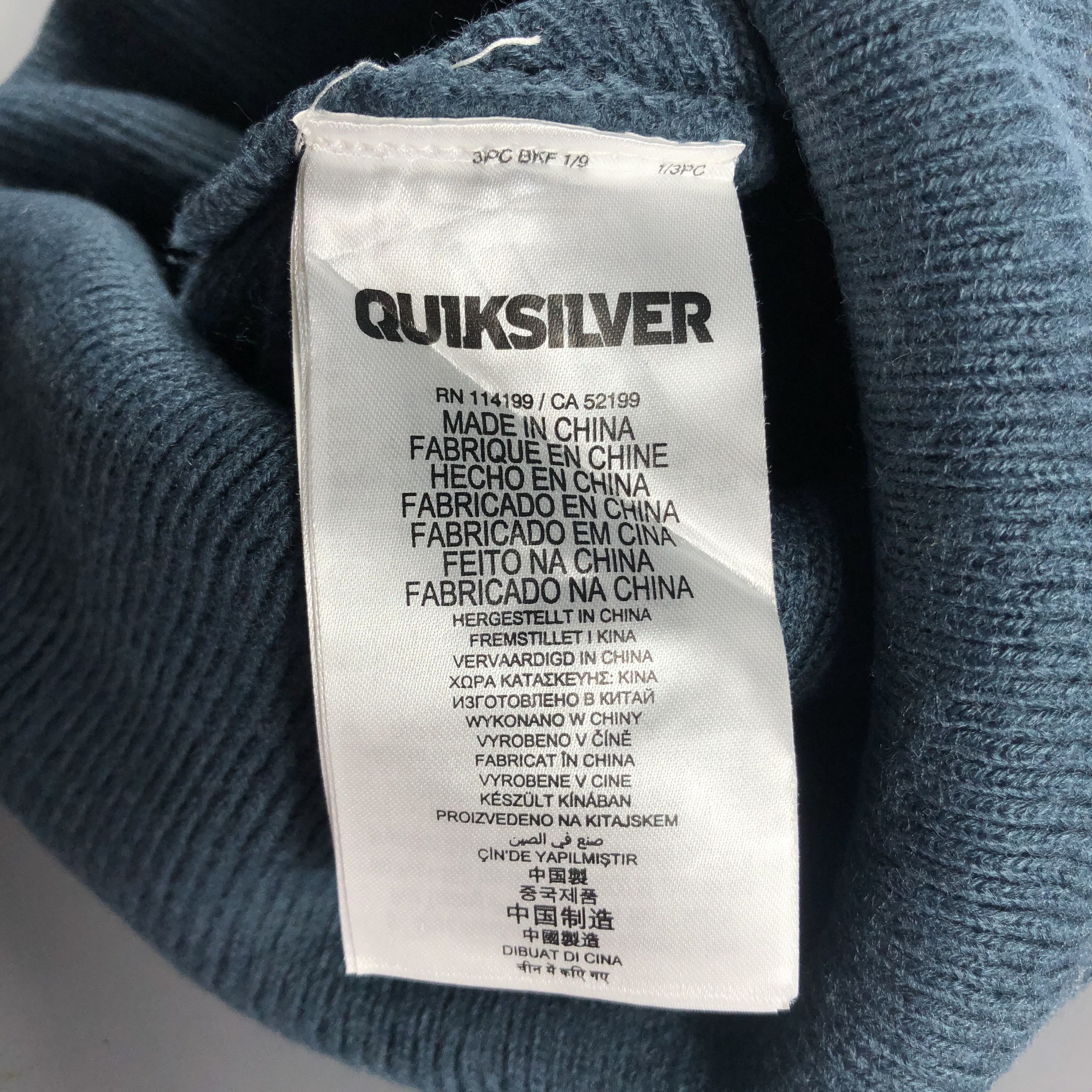 Quiksilver × Vintage Quiksilver Minimalist Beanie Snow Hat Snow Cap -D221 Size ONE SIZE - 5 Thumbnail