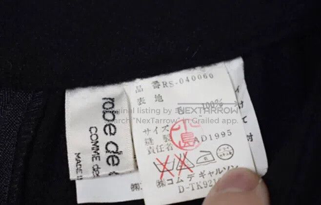 Comme des Garcons Comme Des Garcons One size fits all Black Wool Big Pocket S Size 25" / US 0 / IT 36 - 4 Thumbnail