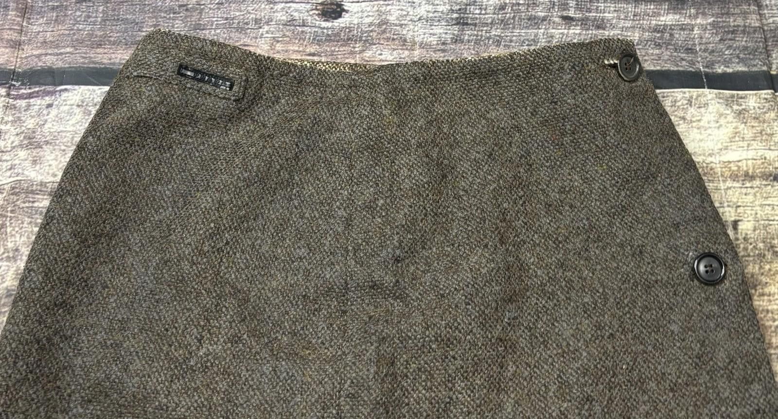 Prada Prada Skirt Womens 38 US 27x7 Virgin Wool Lined Italy Midi Size 30" / US 8 / IT 44 - 4 Thumbnail