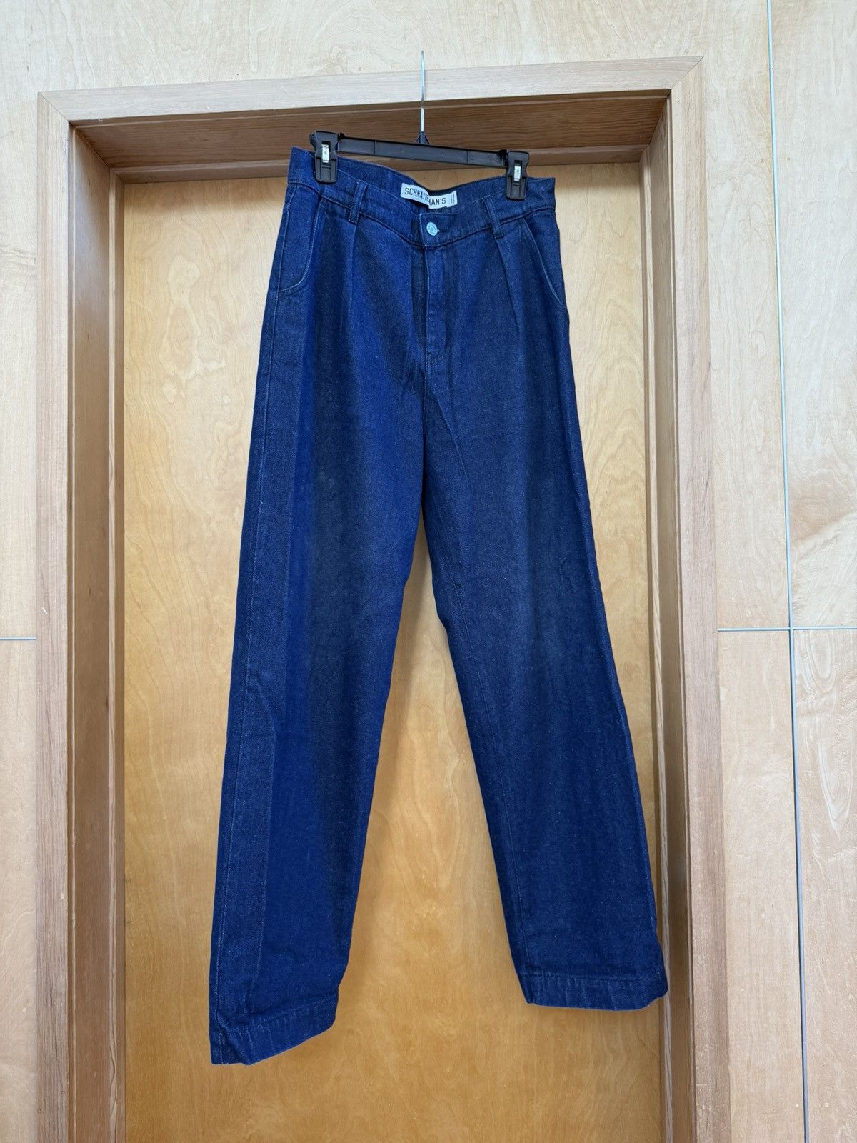 Schnaydermans Pleated Denim Jeans Size US 31 - 1 Thumbnail