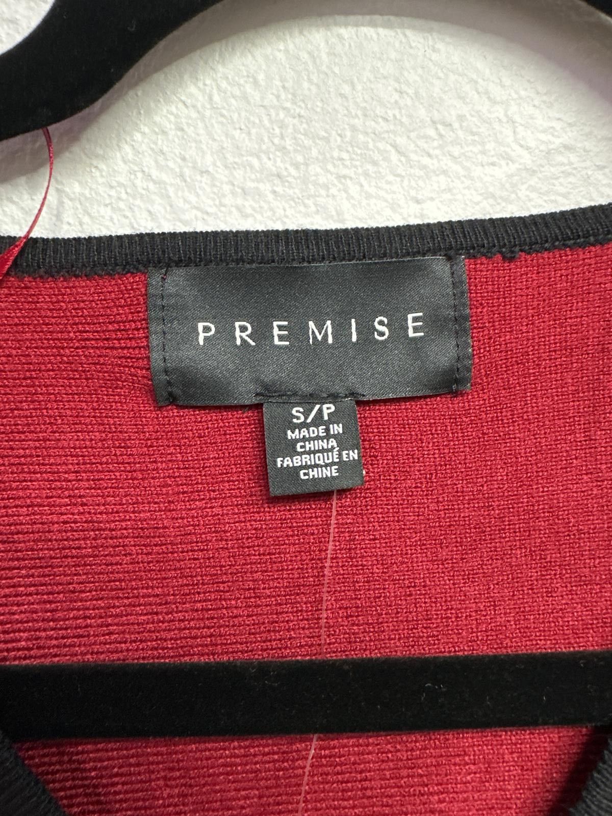 Broken Promises Co. Premise Small Viscose Blend Red and Black Sweater Size S / US 4 / IT 40 - 2 Thumbnail