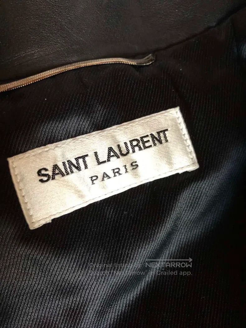 Saint Laurent Paris Saint Laurent Paris Oil Cowhide Biker Jacket Size US L / EU 52-54 / 3 - 4 Thumbnail