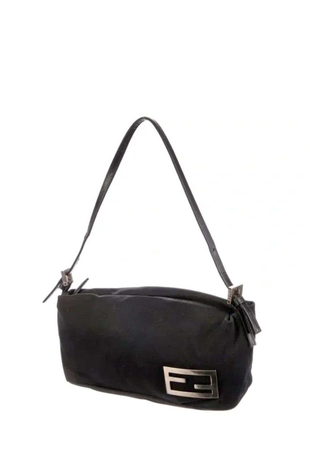 Fendi Authentic FENDI Black Suede Shoulder Bag Size ONE SIZE - 2 Thumbnail