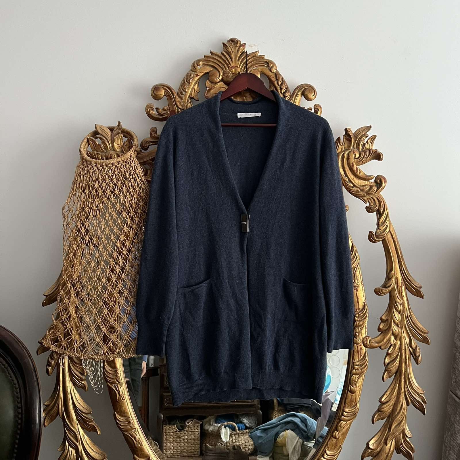 Fabiana Filippi Fabiana Filippi Wool Cashmere Silk Sweater Cardigan Size L / US 10 / IT 46 - 1 Thumbnail