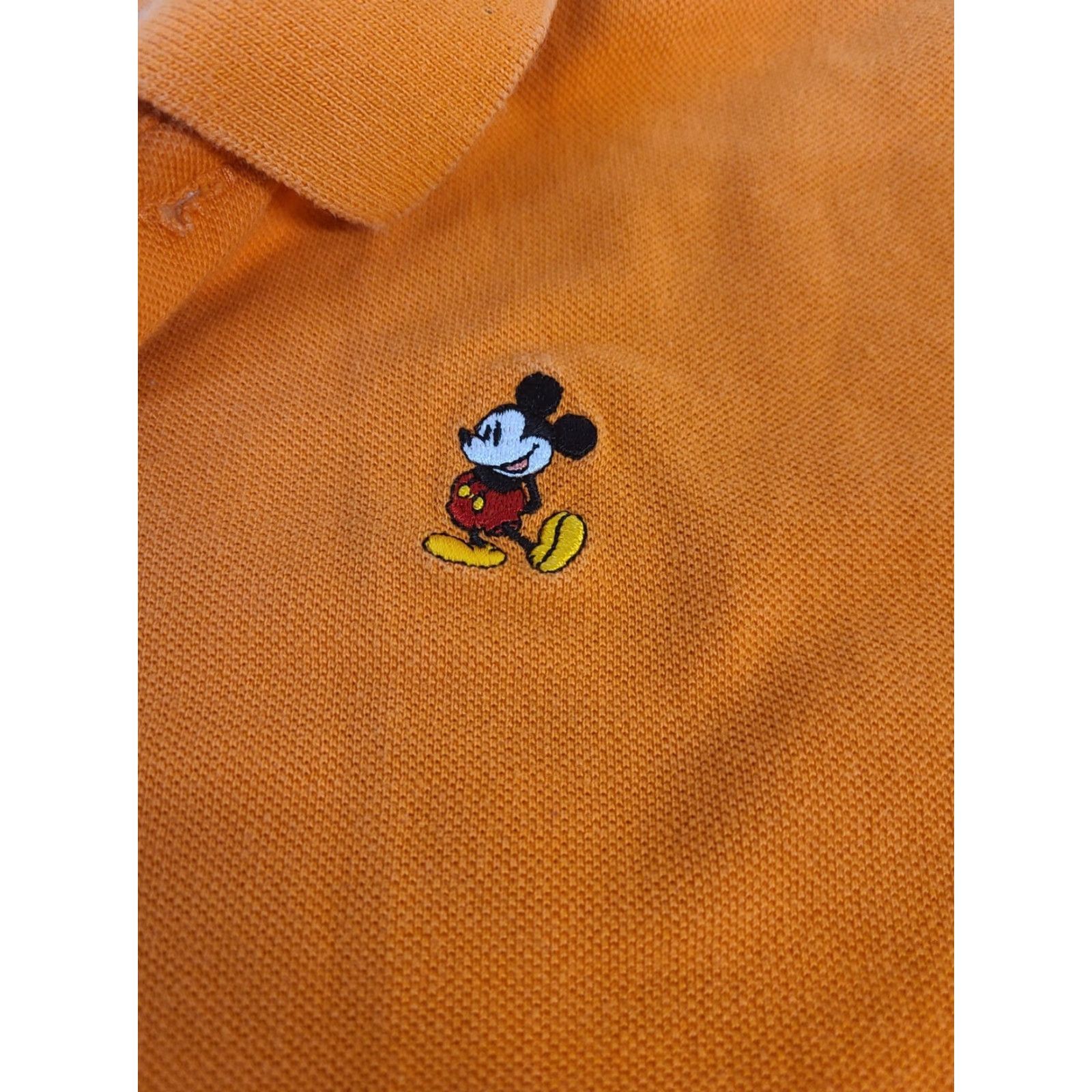 Vintage Disney Parks Mickey Mouse Orange Polo Shirt Mens Medium Size US M / EU 48-50 / 2 - 5 Thumbnail