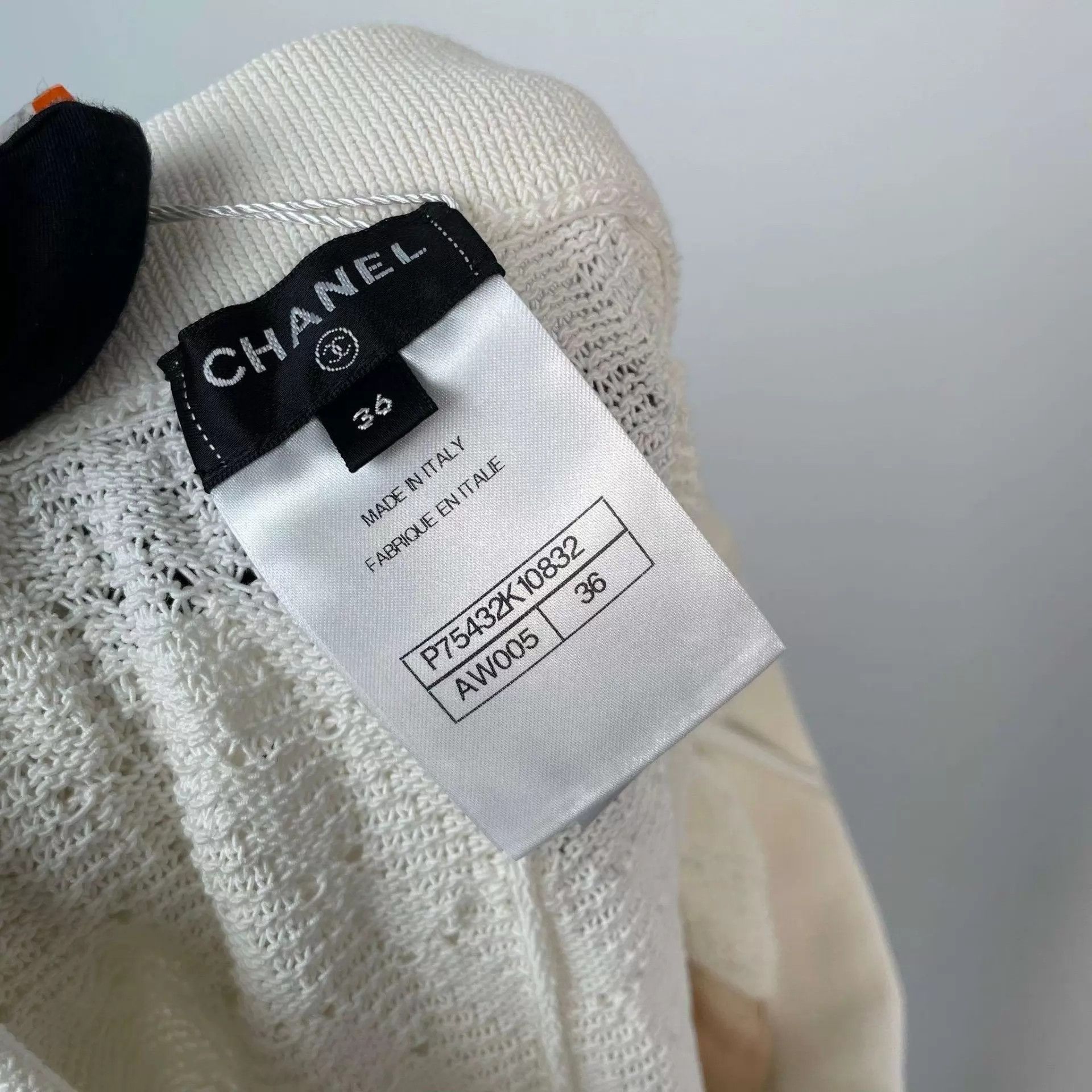 Chanel Chanel 98 New White Cotton Knit Pants 36 Size 26" / US 2 / IT 38 - 4 Thumbnail