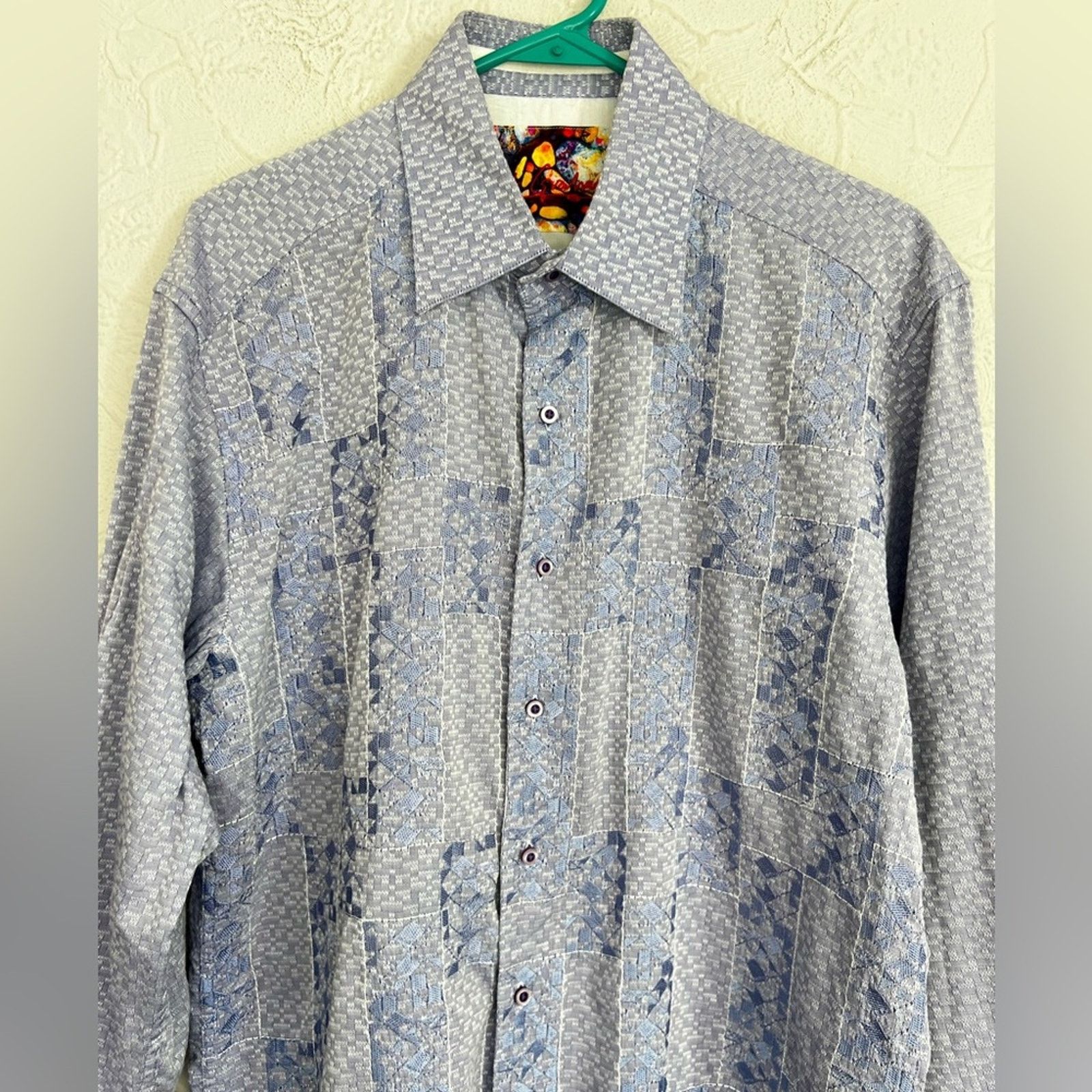 Robert Graham Robert Graham Men’s Dress Shirt Contrast Cuff Shirts Men's Size US XL / EU 56 / 4 - 2 Thumbnail