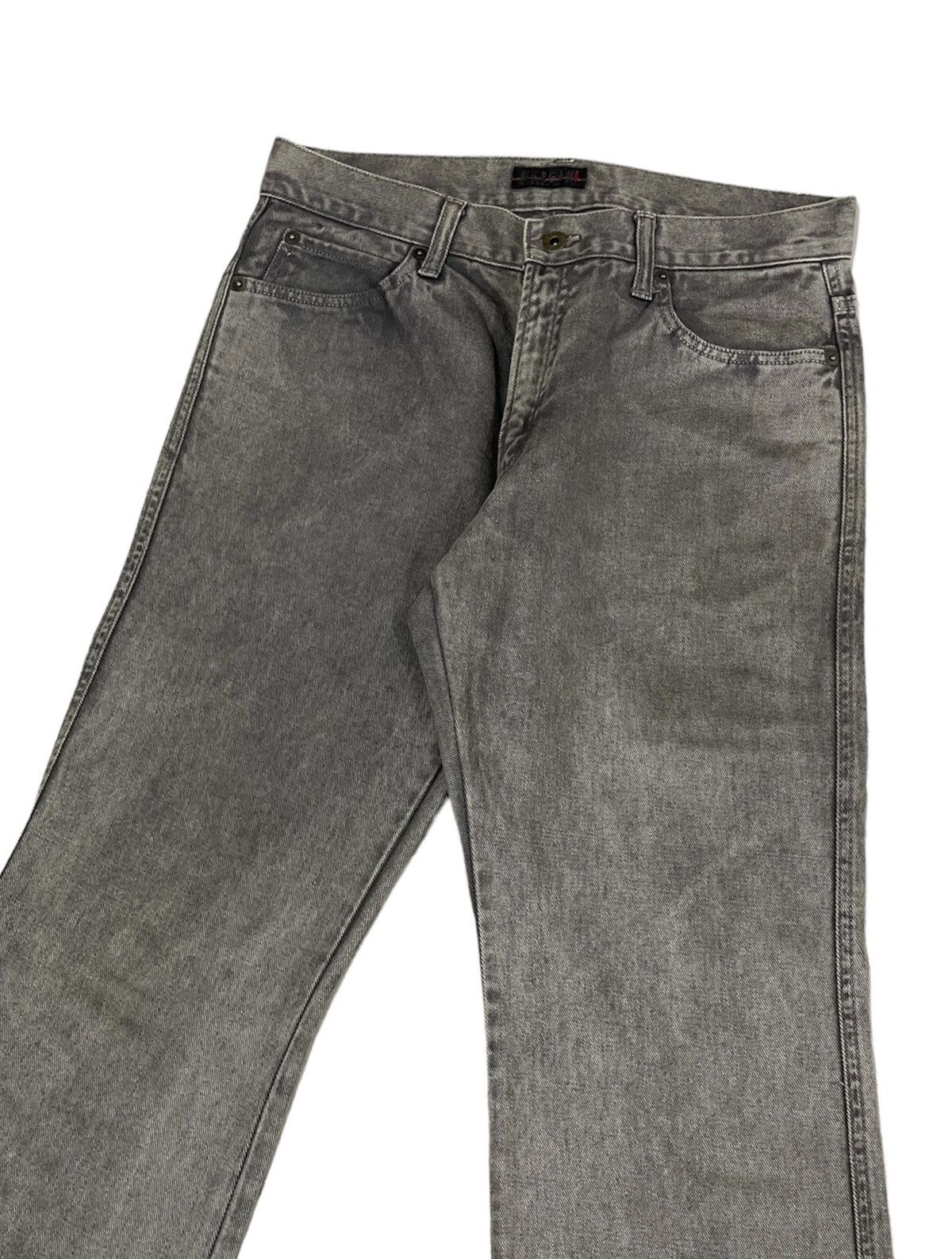 Japanese Brand Vintage Morgan Homme Japan Flare Distressed Jeans Size US 31 - 3 Thumbnail
