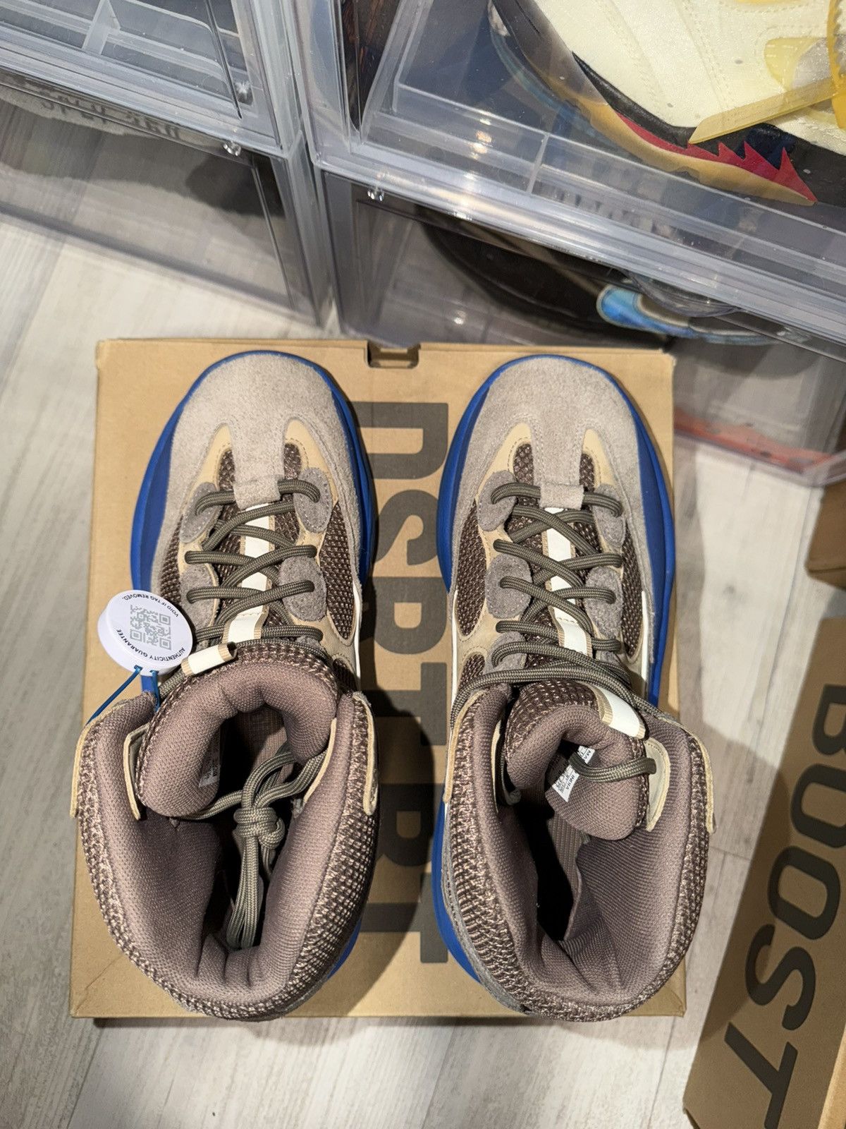 Adidas × Kanye West Adidas Yeezy Desert Boot Taupe Blue Size US 10.5 / EU 43-44 - 6 Thumbnail