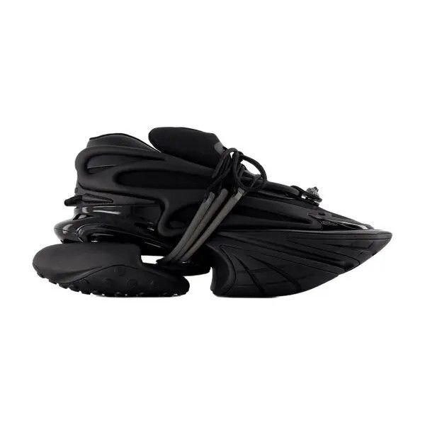 Balmain o1s1wg111225 Unicorn Leather Sneakers in Black Size US 9 / EU 42 - 1 Thumbnail