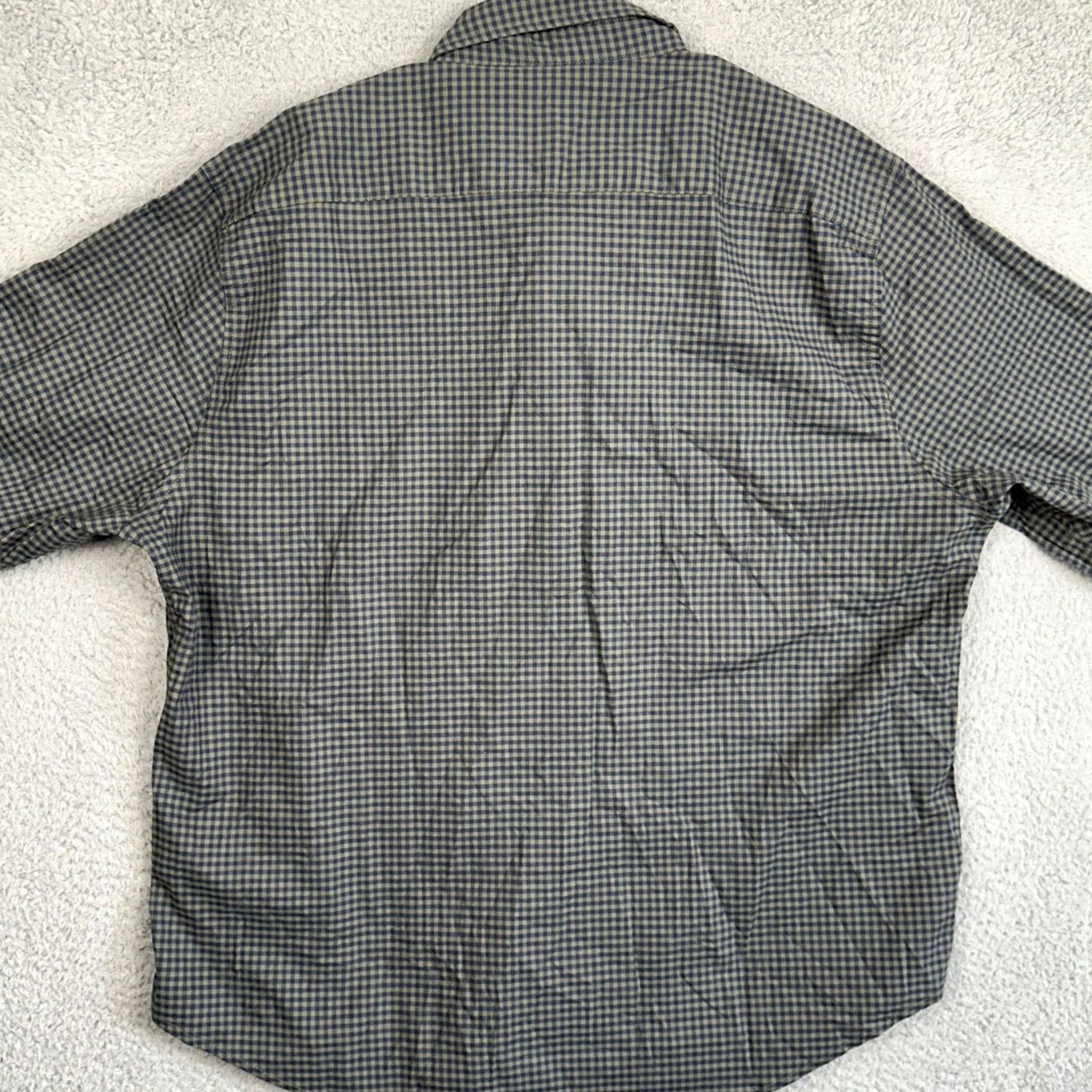 Bonobos BONOBOS Shirt Mens 3XL Navy Green Button Down Gingham Check Stretch Pocket Big & Tall Long Sleeve Collared Button-Down Casual Workwear Size US XXL / EU 58 / 5 - 3 Thumbnail