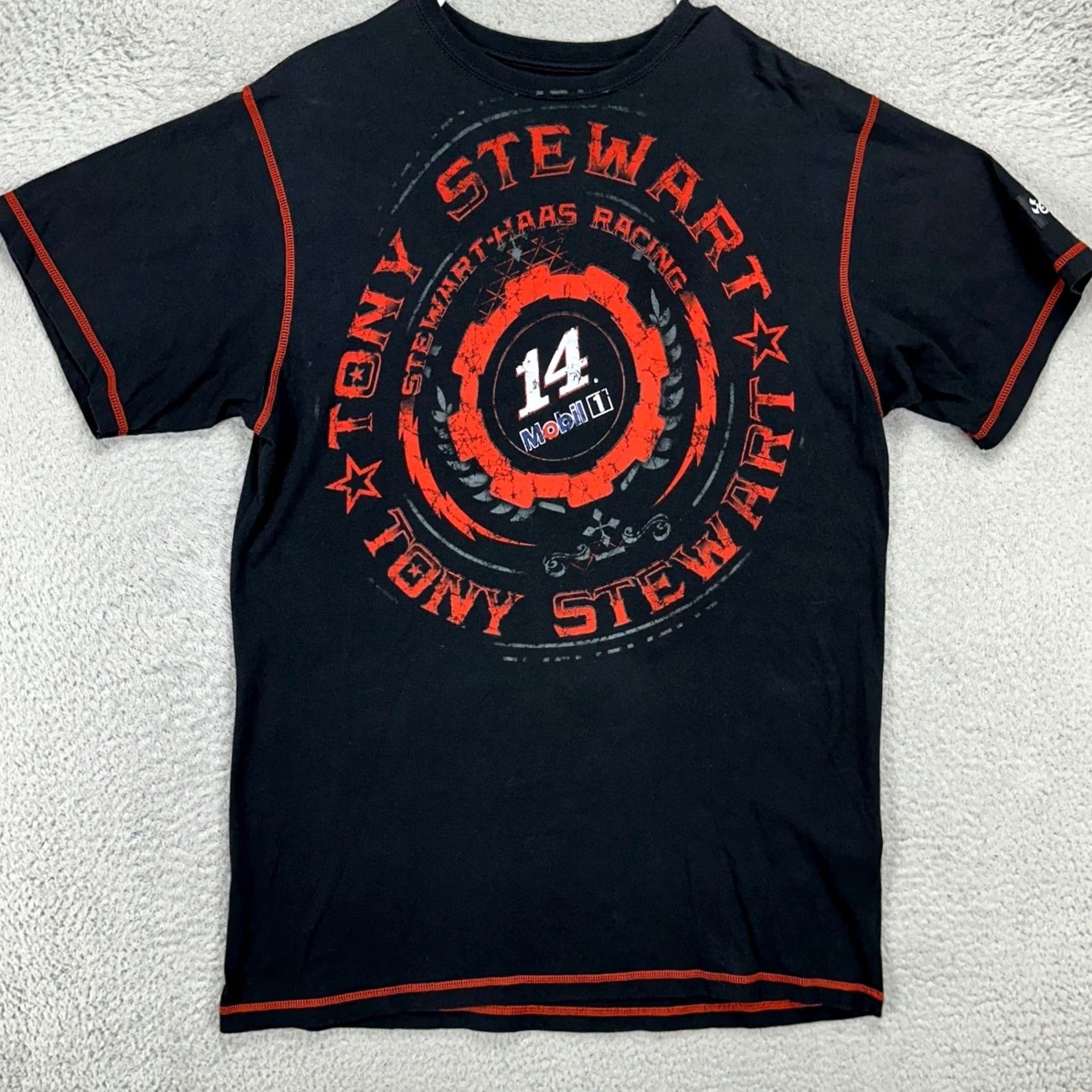 Chase Authentics Tony Stewart Nascar Mens T-Shirt Large Black Red Racing Tee Chase Authentics Size US L / EU 52-54 / 3 - 3 Thumbnail