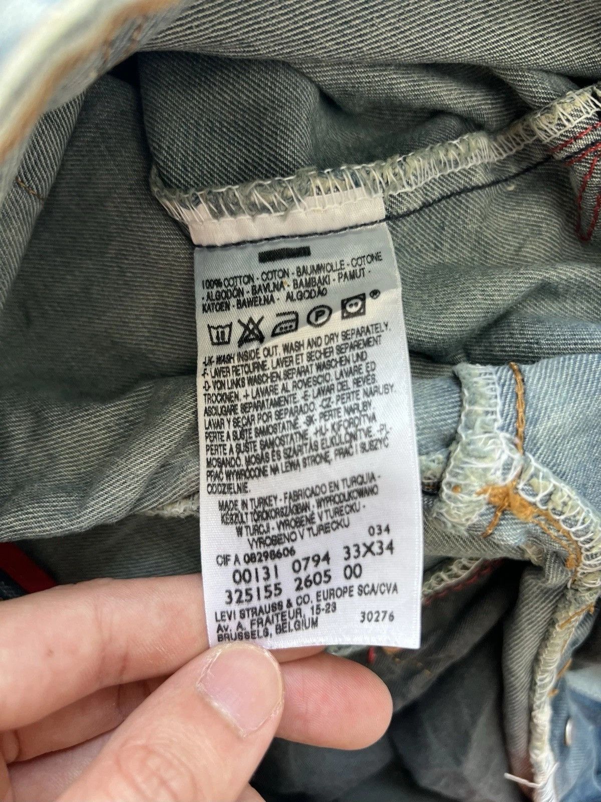 Levi's Levis Engineered Jeans Buckleback Tag W33 Actual 34x31 Size US 33 - 7 Thumbnail