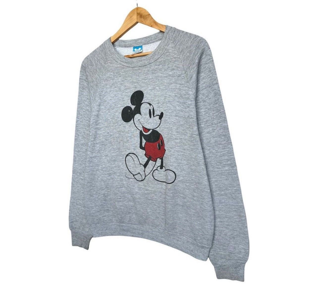 Vintage Vintage 80s Mickey Mouse Big Graphic Grey Medium Sweatshirt Size US M / EU 48-50 / 2 - 2 Thumbnail