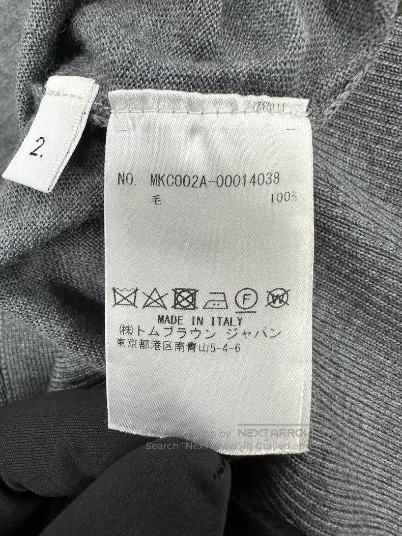 Thom Browne Thom Browne Gray Classic Four Stripe Knit Open Cardigan Size US M / EU 48-50 / 2 - 4 Thumbnail