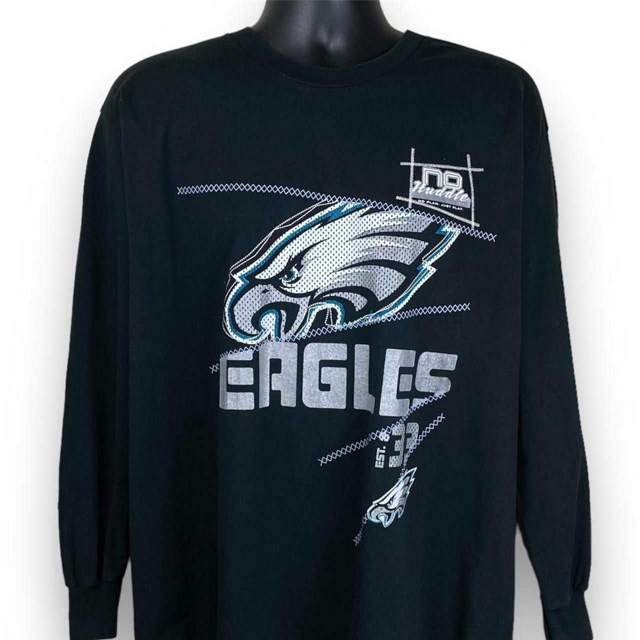 NFL × Vintage Vintage No Huddle NFL Philadelphia Eagles Football Tshirt Size US XL / EU 56 / 4 - 1 Thumbnail