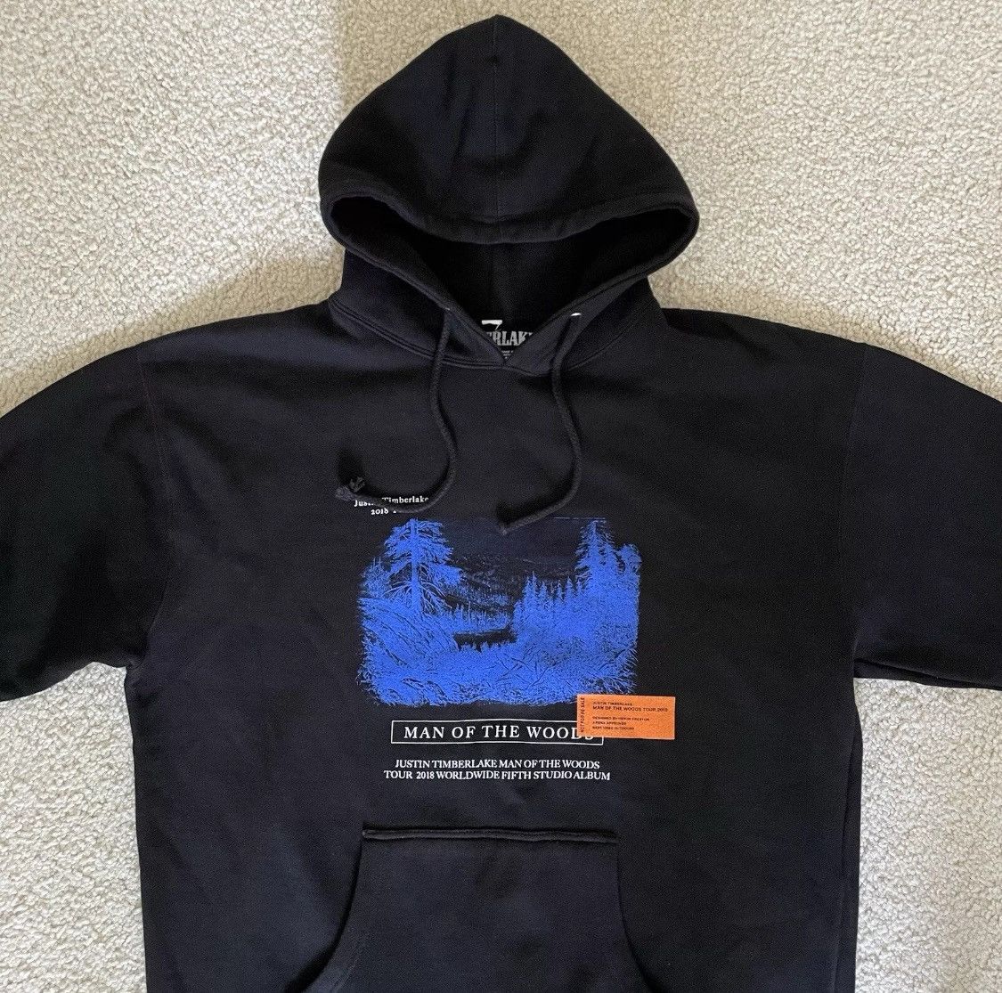 Hoodie Man of the Woods 2018 Tour Album Heron Preston