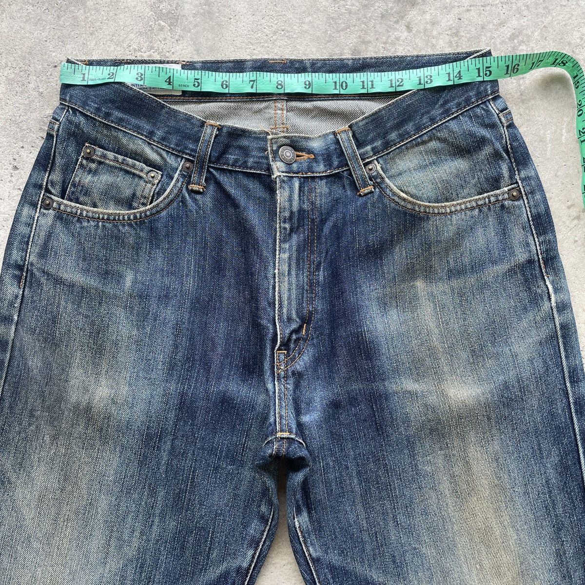Edwin Vintage Edwin 403 Mudwash Jeans Faded Distressed Denim Pants Size US 31 - 5 Thumbnail