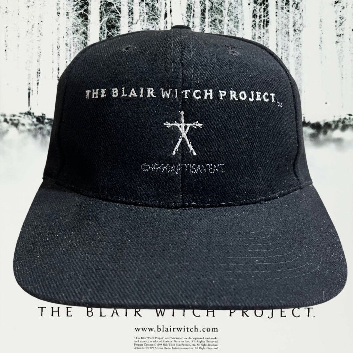 Vintage Blair Witch Project Movie Promo Strapback Hat Vintage 1999 Size ONE SIZE - 1 Thumbnail