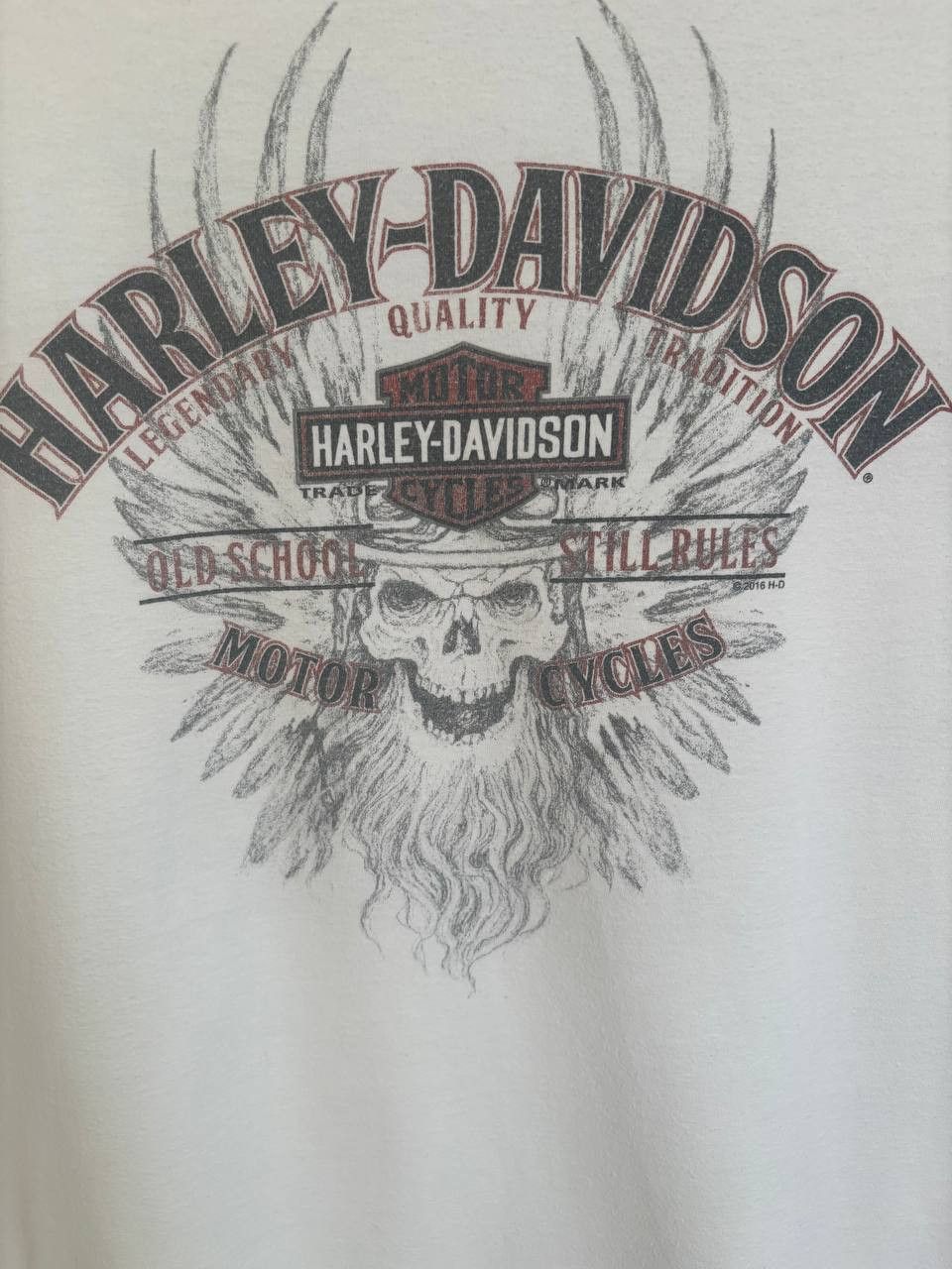 Harley Davidson Harley Davidson Motor Cycles XL White T Shirt Size US XL / EU 56 / 4 - 15 Thumbnail