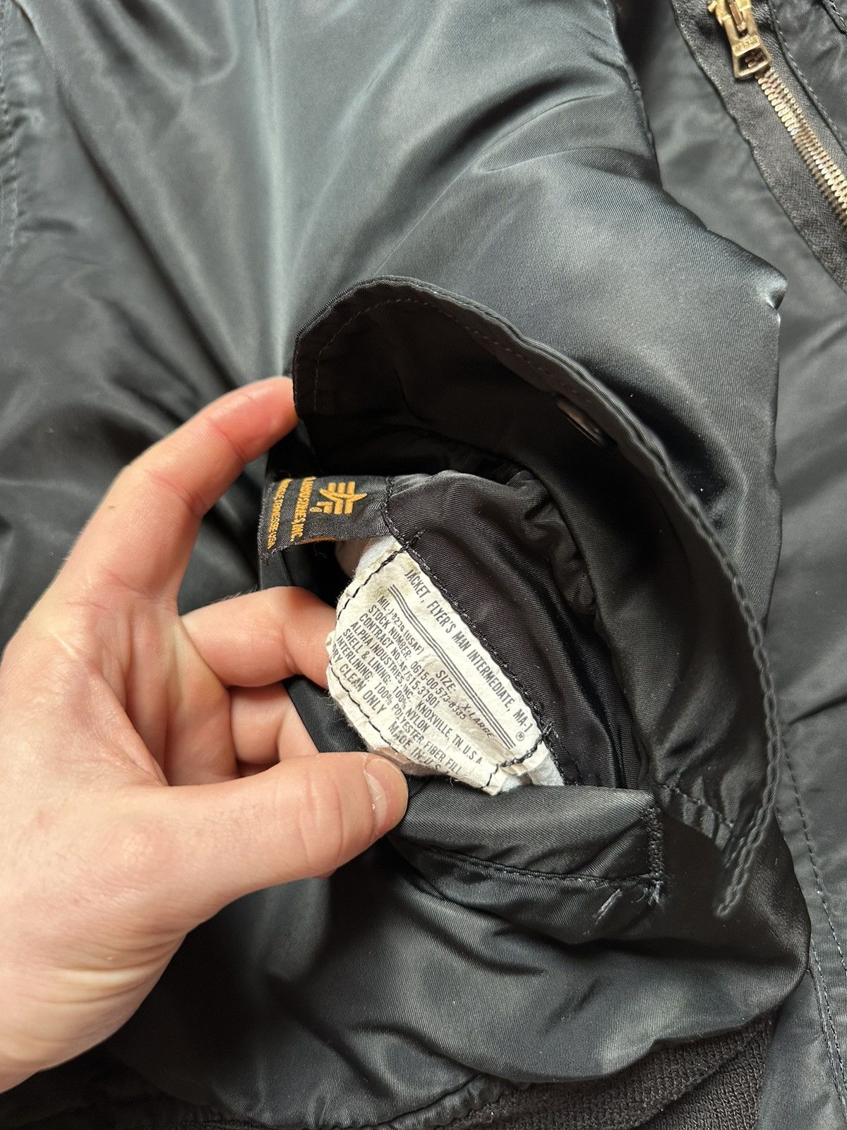 Alpha Industries Vintage 80s Alpha Industries MA-1 Reversible Bomber Jacket Size US XL / EU 56 / 4 - 8 Thumbnail
