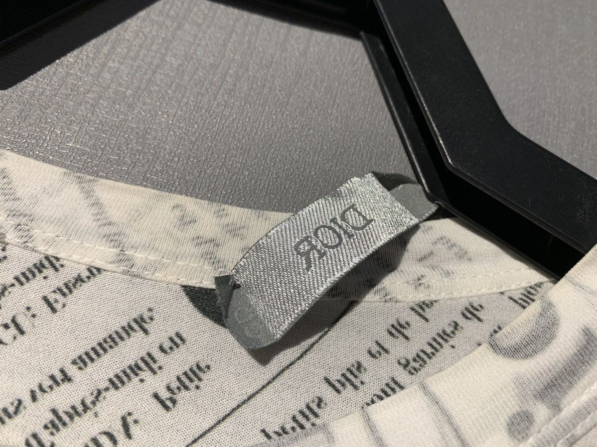 Dior Dior x Daniel Arsham Newspaper Print Tee Beige White Size US M / EU 48-50 / 2 - 4 Thumbnail