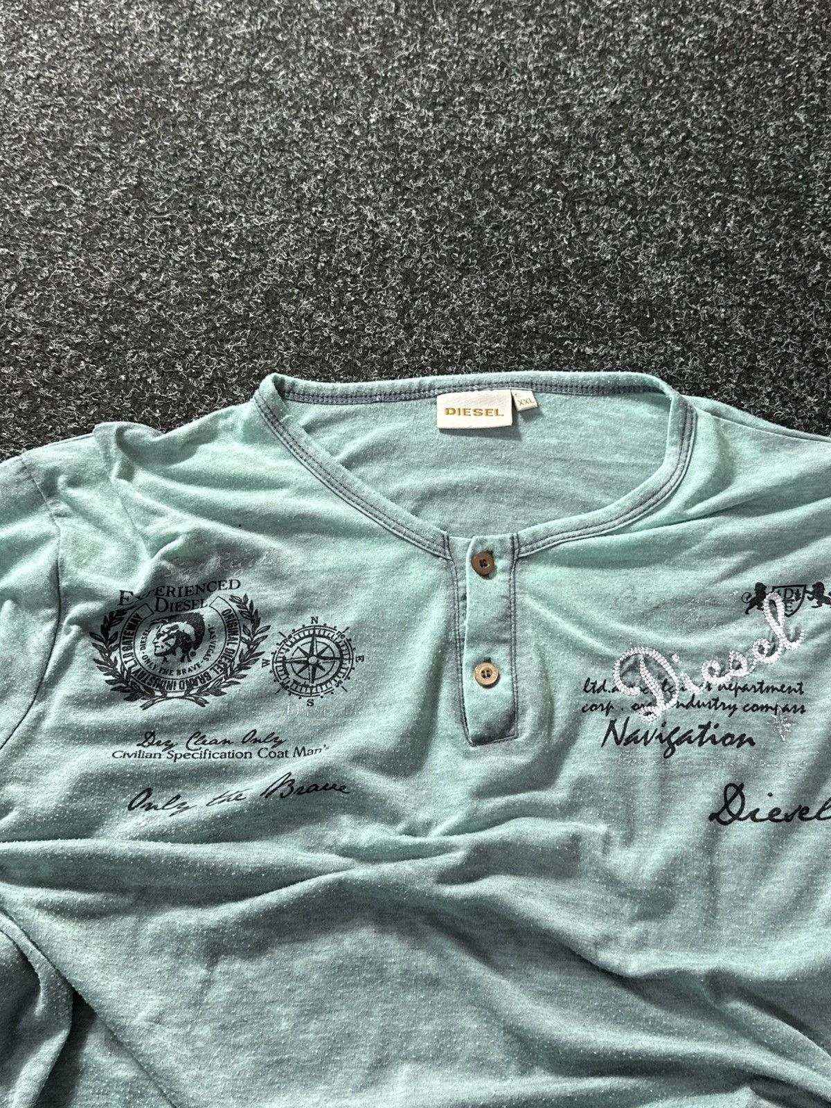 Diesel × Japanese Brand × Vintage 🚨Y2K Vintage Diesel Longsleeve T Shirt Archive Hype avant Size US XXL / EU 58 / 5 - 4 Thumbnail