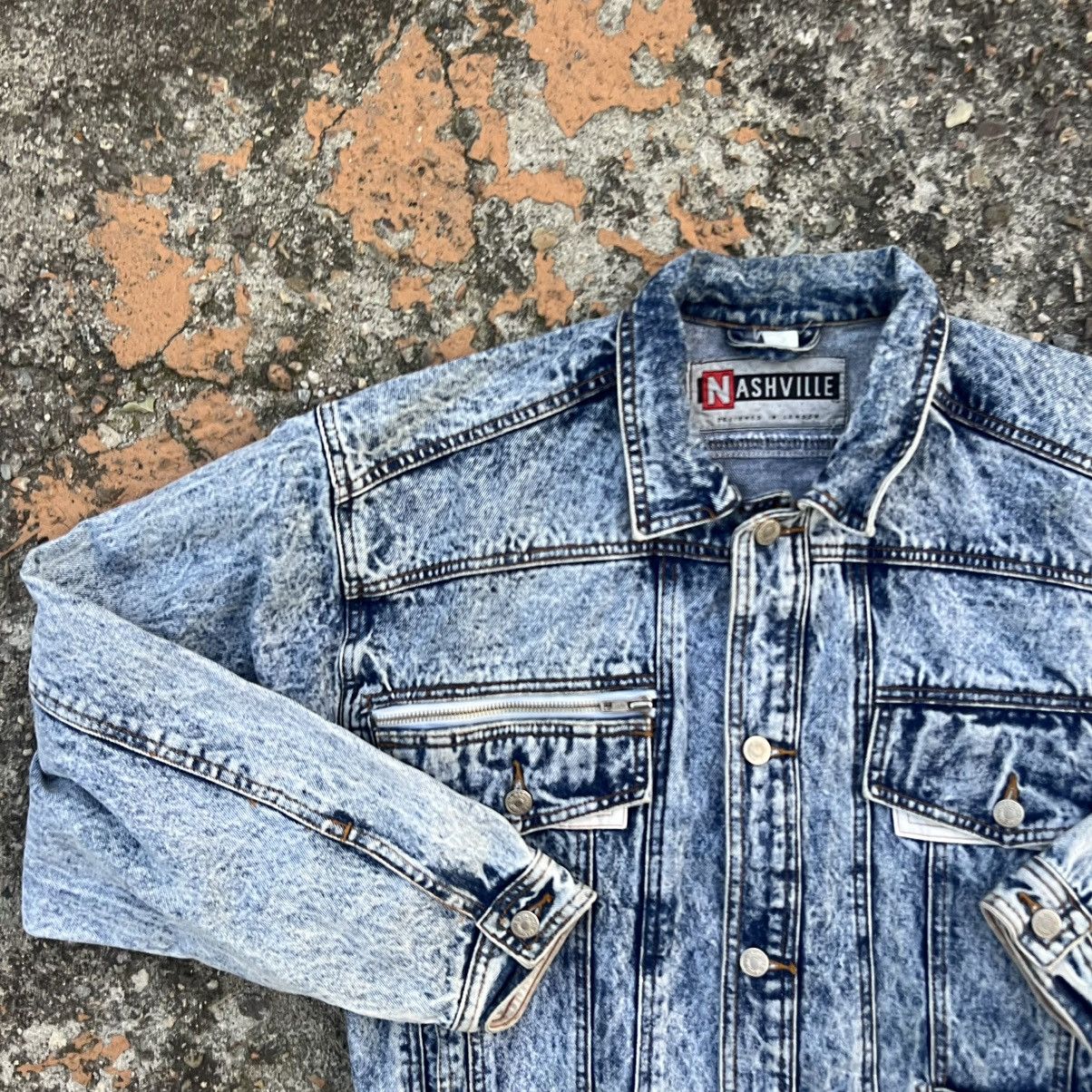 Japanese Brand × Vintage American vintage denim jacket bomber oversize y2k unisex Size US XL / EU 56 / 4 - 3 Thumbnail