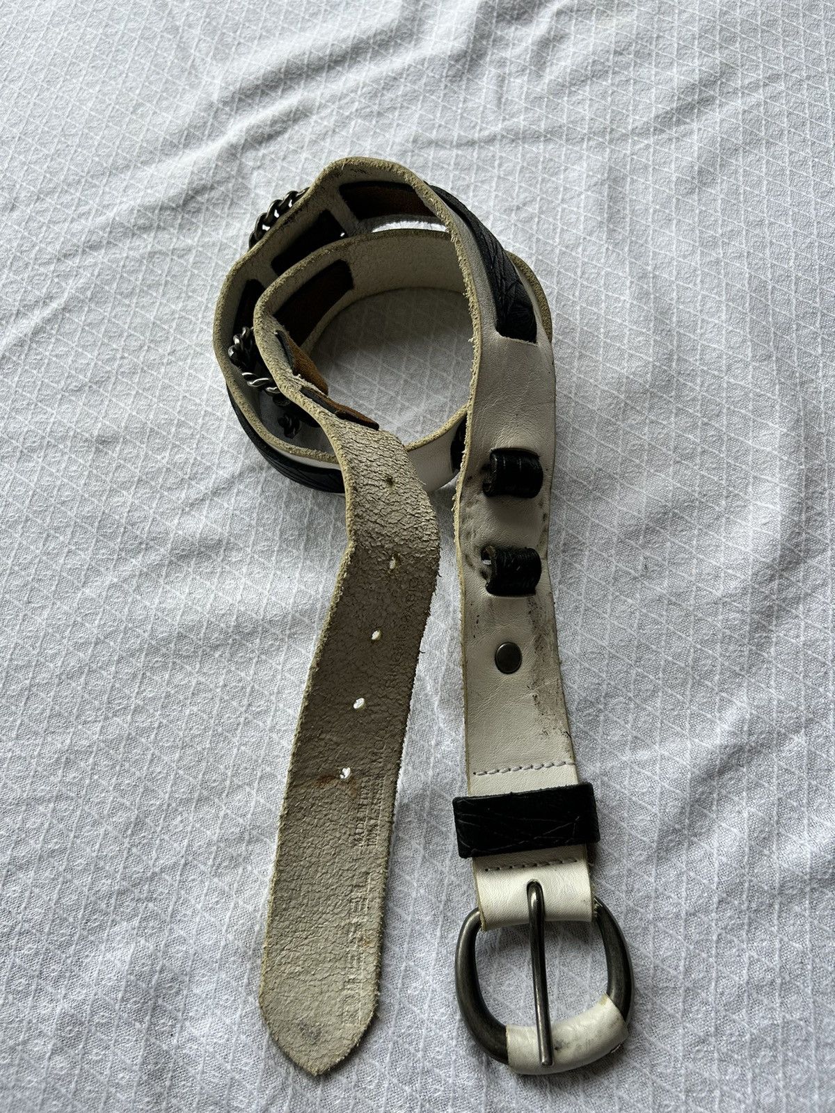 Diesel Diesel Vintage Leather Belt Italy Size ONE SIZE - 2 Thumbnail