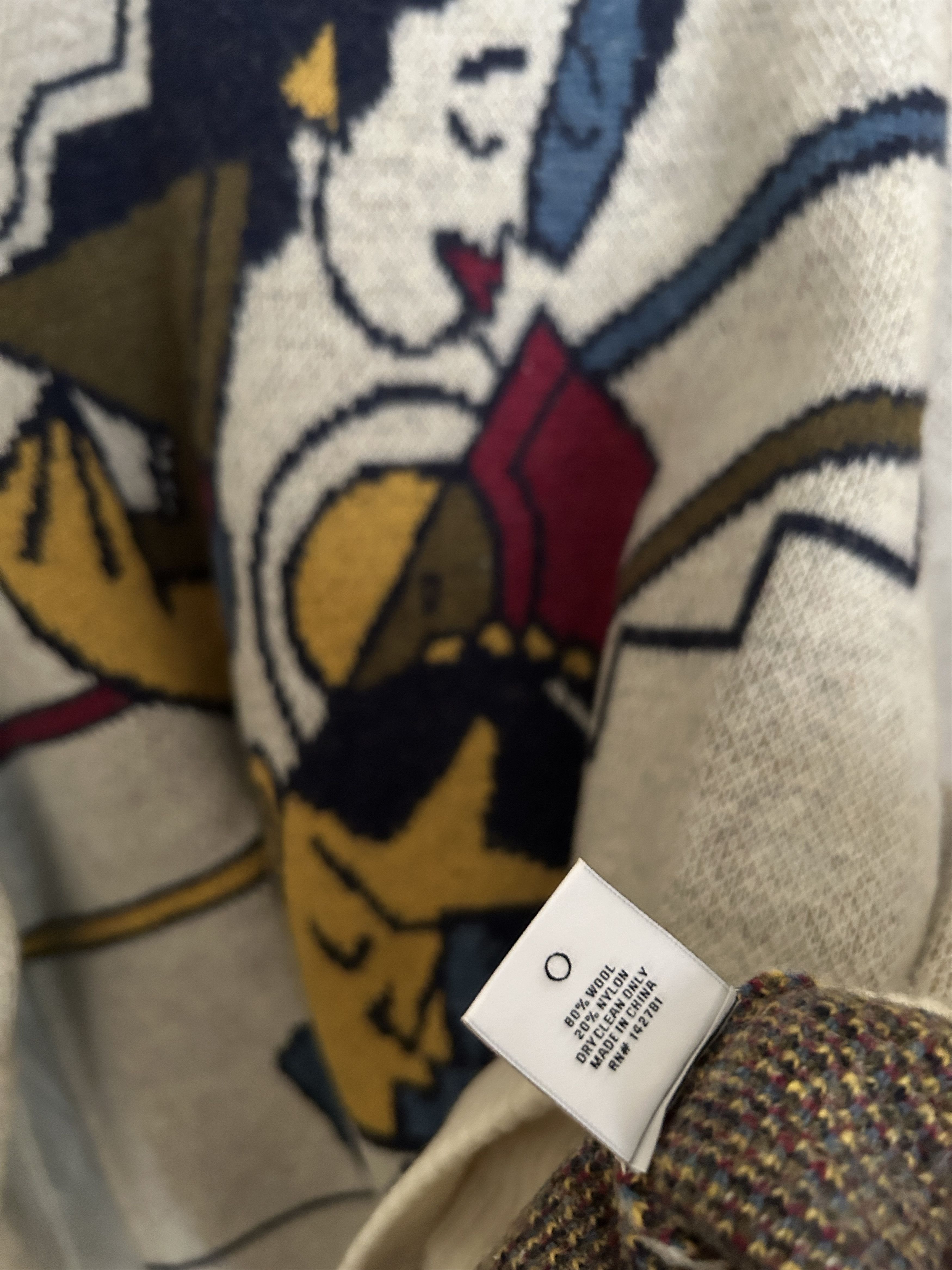 Aime Leon Dore Molina Tape up Sweater Picasso crewneck Wool F/W 20 Size US M / EU 48-50 / 2 - 10 Thumbnail