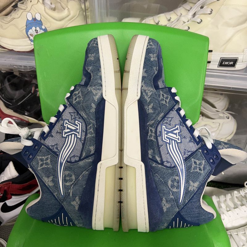 Louis Vuitton Louis Vuitton Blue Vintage Trainer Sneakers -2508 Size US 10 / EU 43 - 5 Thumbnail