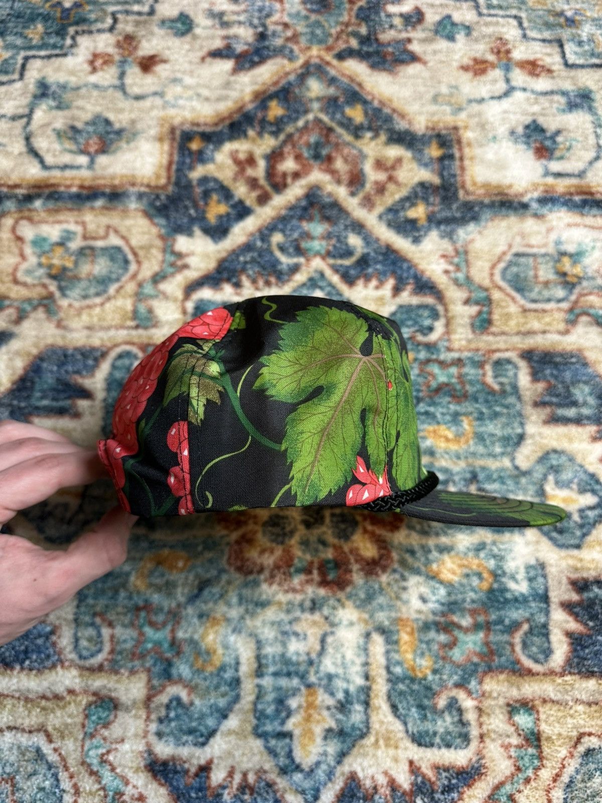 Vintage Vintage Western Wine Grapes All Over Print Snaoback Hat Size ONE SIZE - 4 Thumbnail