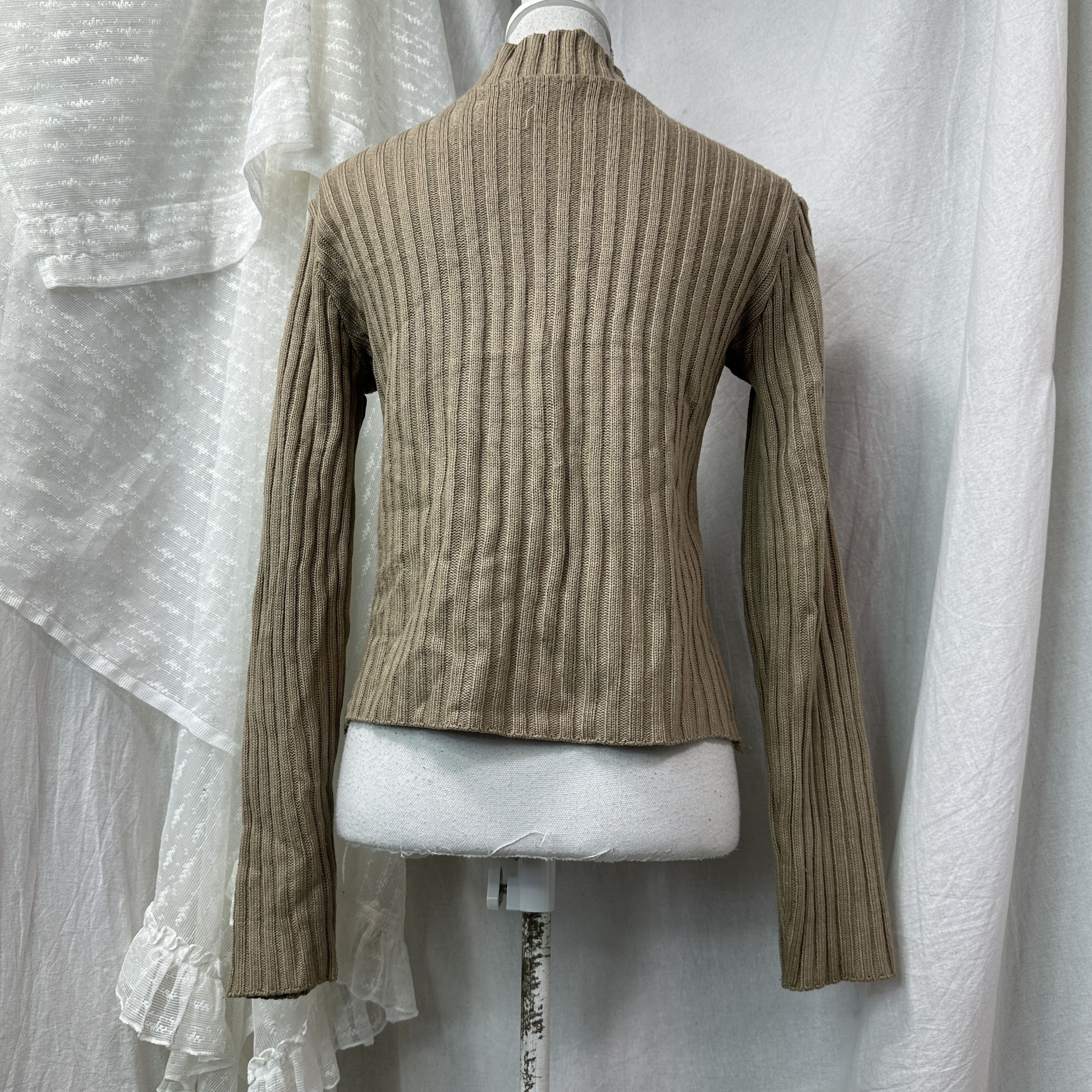 Vintage Vintage Avant Garde Hybrid Denim & Sweater Y2K Size M / US 6-8 / IT 42-44 - 6 Thumbnail