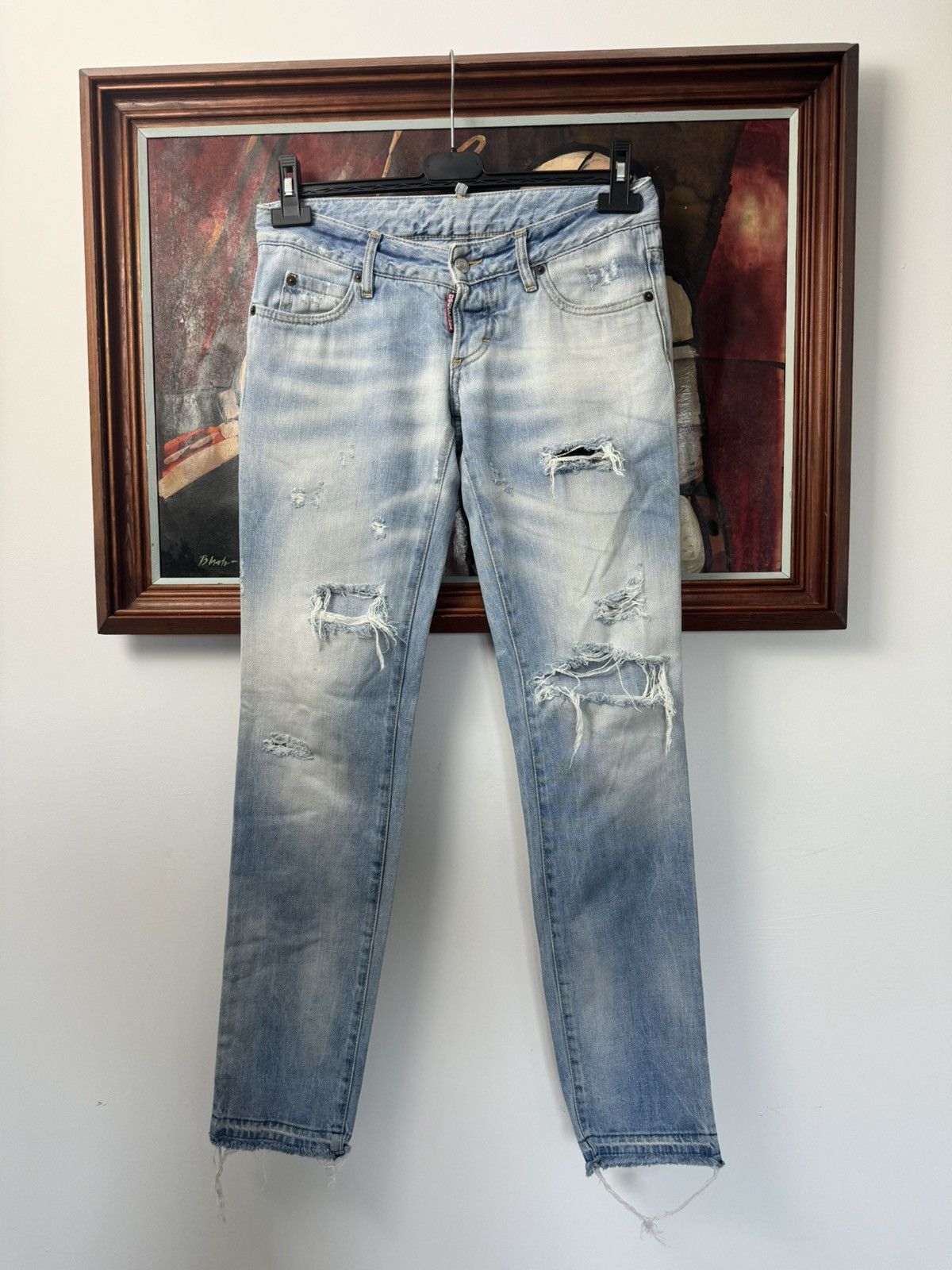 Dsquared2 Dsquared2 Distressed Luxury Denim Pant Jeans Rare Skinny Size US 30 / EU 46 - 1 Thumbnail