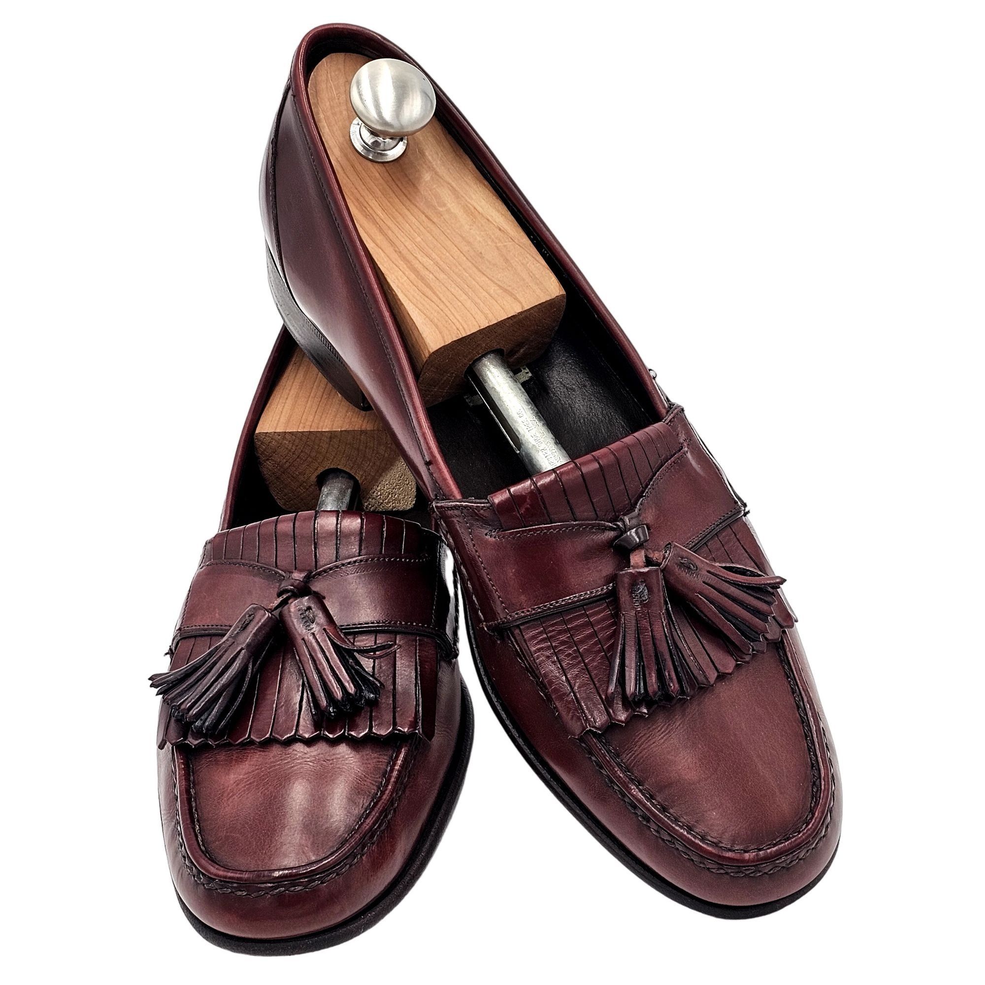 Bragano × Cole Haan Vintage Bragano Cole Haan Italy 10.5 Burgundy Leather Dress Size US 10.5 / EU 43-44 - 6 Thumbnail