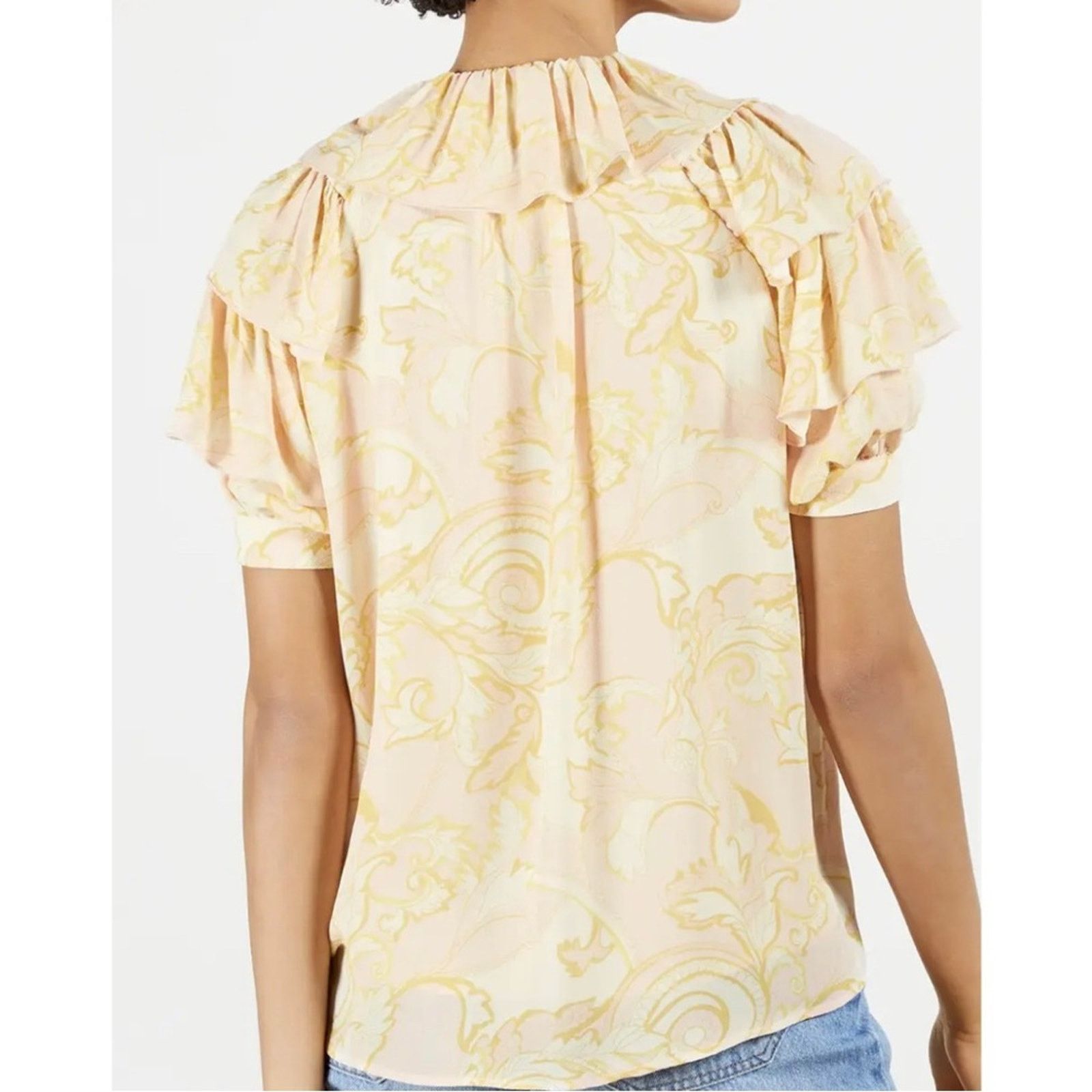 Ted Baker Ted Baker Frisis paisley print ruffle tie front blouse Size M / US 6-8 / IT 42-44 - 6 Thumbnail
