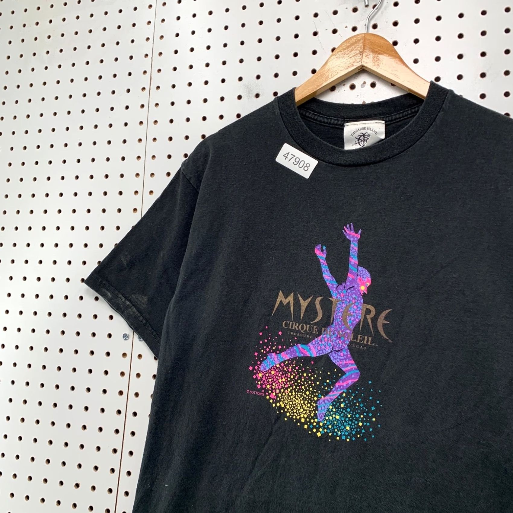Vintage VINTAGE Treasure Island T Shirt Mens Large Black Mystere Cirque Du Soleil USA Size US L / EU 52-54 / 3 - 6 Thumbnail