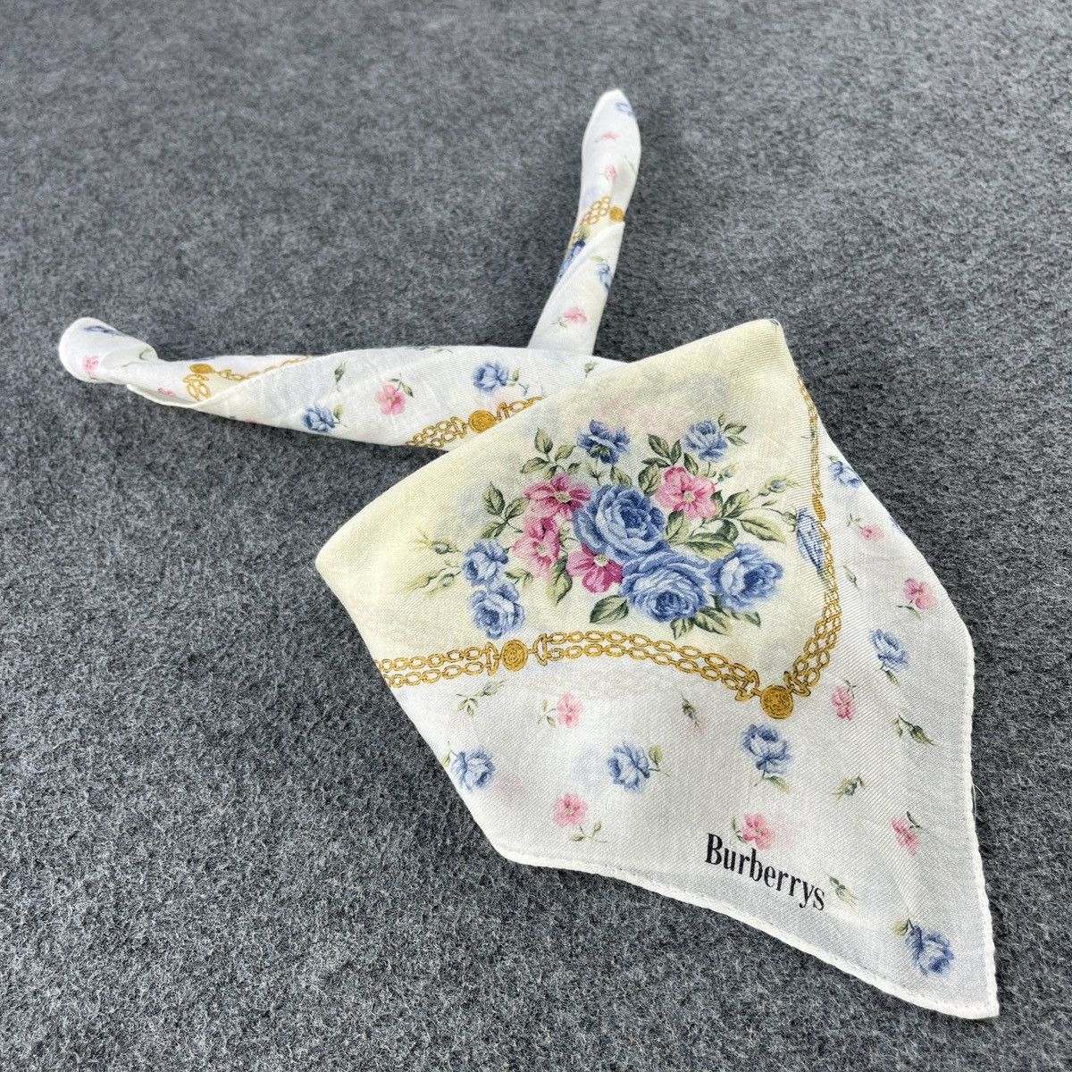 Burberry × Vintage Burberry Handkerchief / Bandana / Neckerchief B097 Size ONE SIZE - 3 Thumbnail