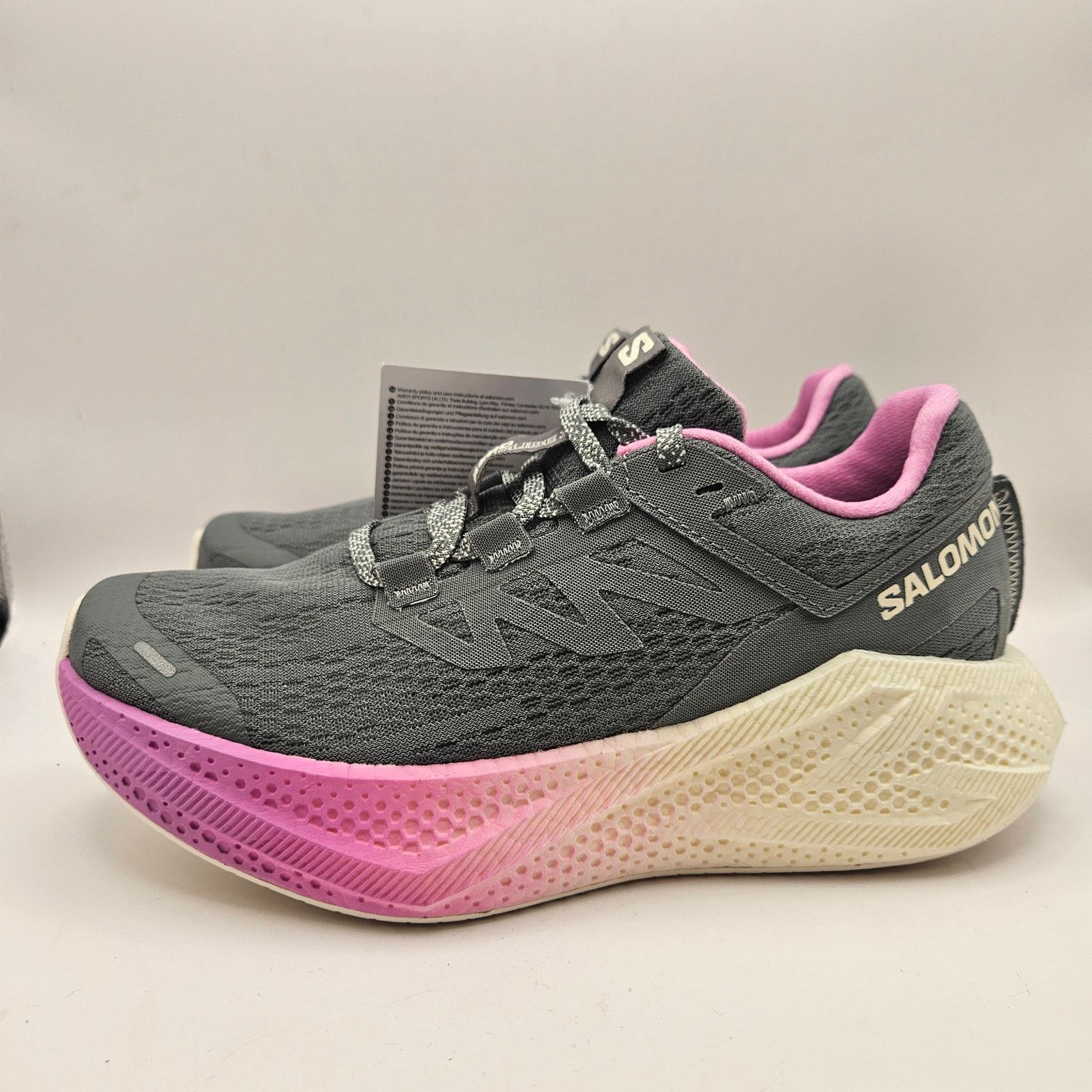 Salomon SALOMON WOMEN'S 6.5 AERO GLIDE 3 W GREY PINK VANILLA ICE RUN Size US 6.5 / IT 36.5 - 2 Thumbnail