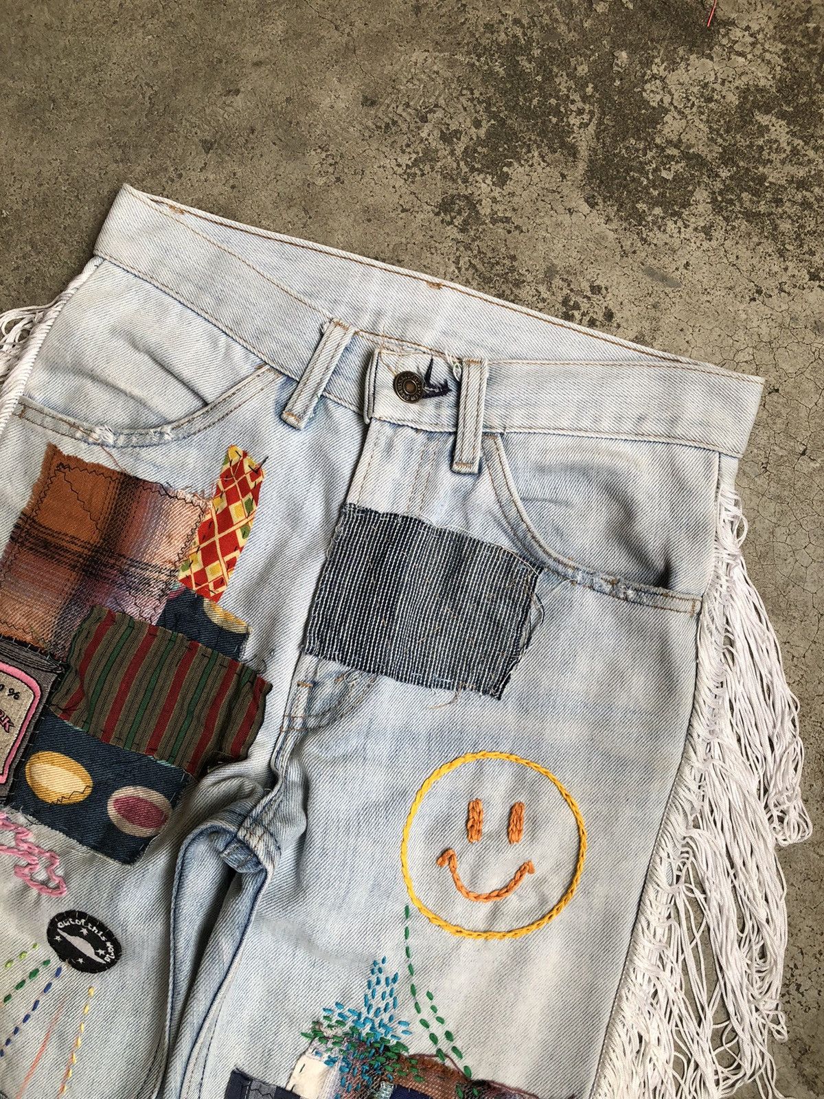 Levi's Vintage Clothing Vintage 1970 levis 517 orange tab custom patch and fringe Size 28" / US 6 / IT 42 - 3 Thumbnail
