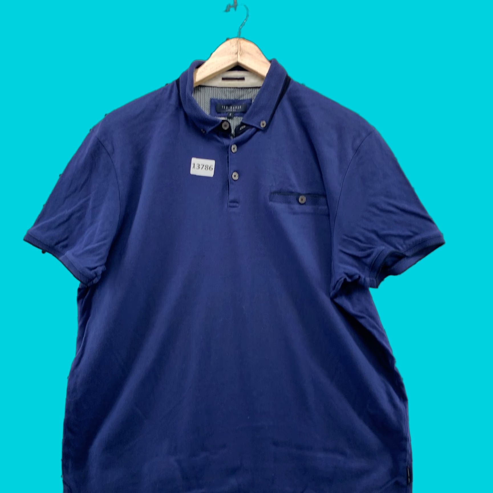 Ted Baker Ted Baker London Pocket Polo Collared Shirt Blue Mens Size 6 Large 22x27 Size US S / EU 44-46 / 1 - 1 Thumbnail