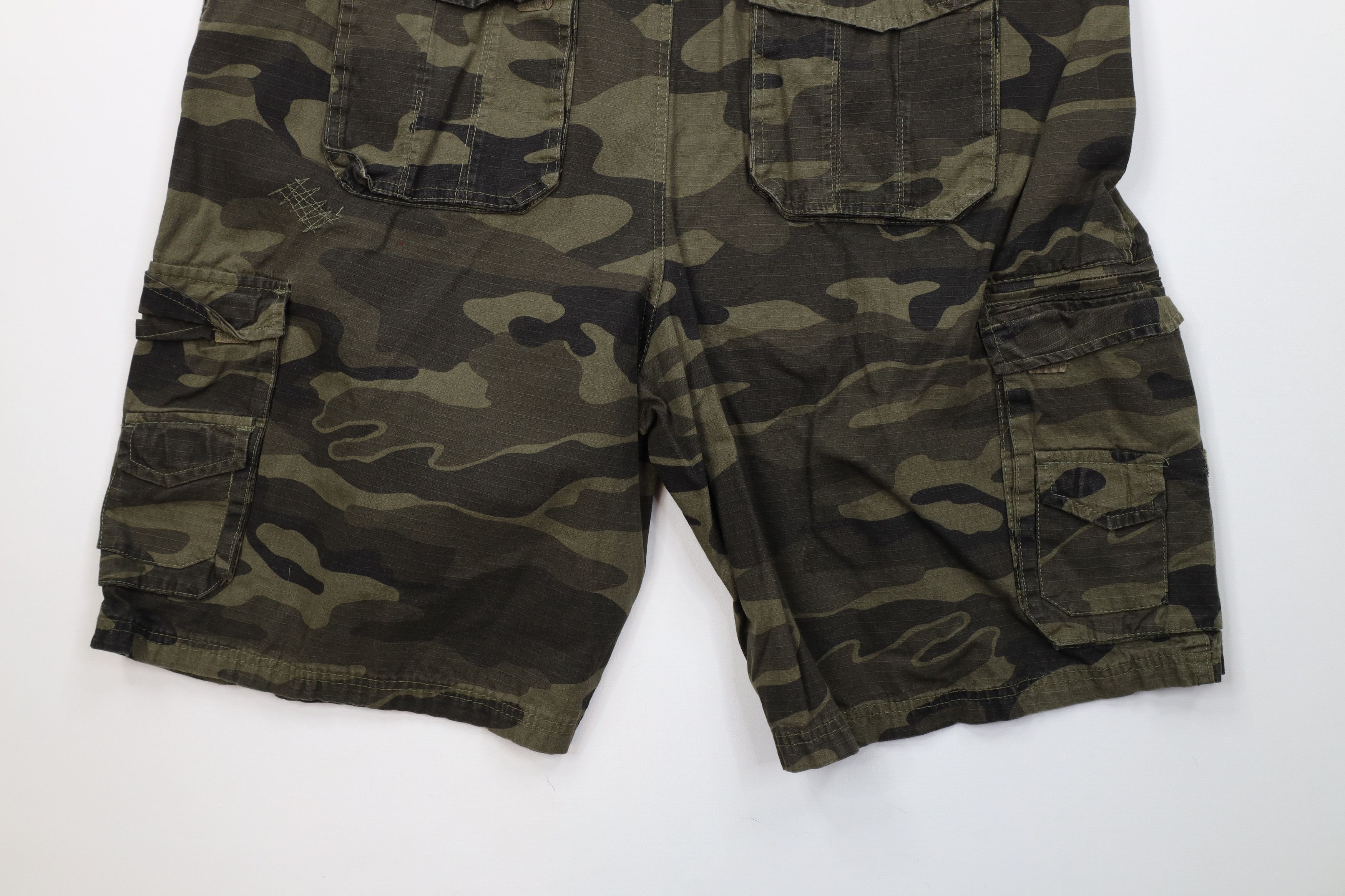 Vintage Vintage 90s Y2K Burnside Surfing Camouflage Cargo Shorts Size US 42 / EU 58 - 12 Thumbnail