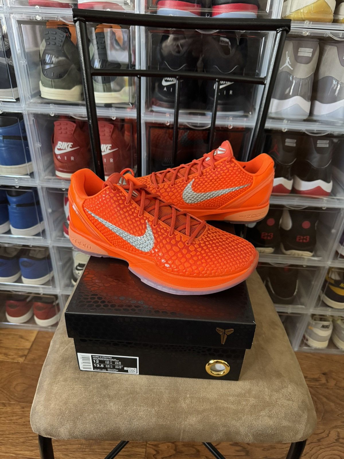 Nike Nike Kobe 6 Protro Total Orange WNBA SIZE 12 DS QS BRAND NEW Size US 12 / EU 45 - 1 Thumbnail