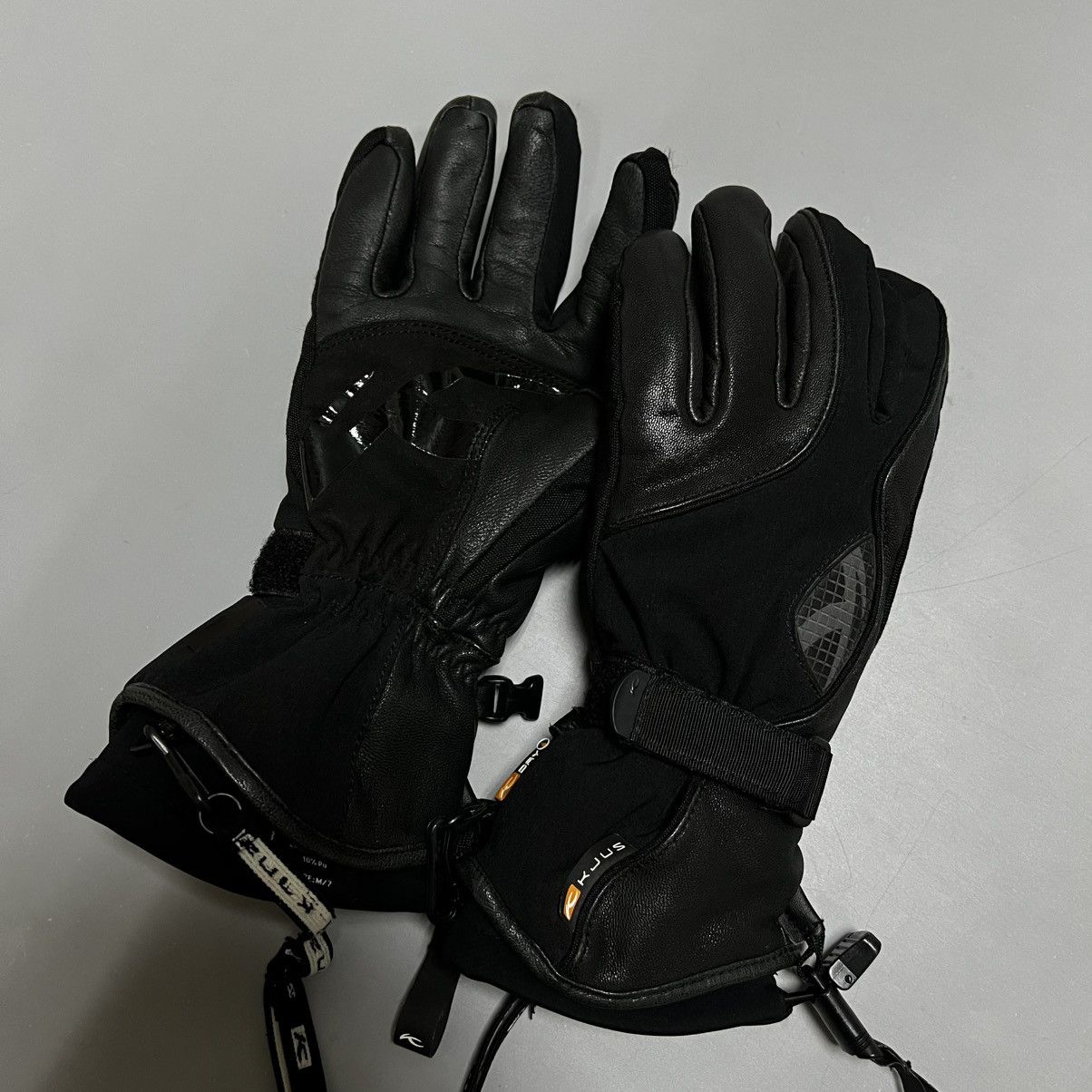 KJUS KJUS Ski Snowboard Gloves PrimaLoft Leather Black Size ONE SIZE - 1 Thumbnail