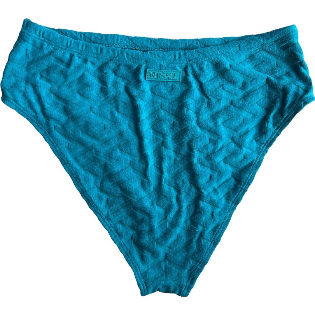 Calvin Klein VERSACE Greca Sponge Knit Bikini Top and Bottom Set, XS Size ONE SIZE - 6 Thumbnail