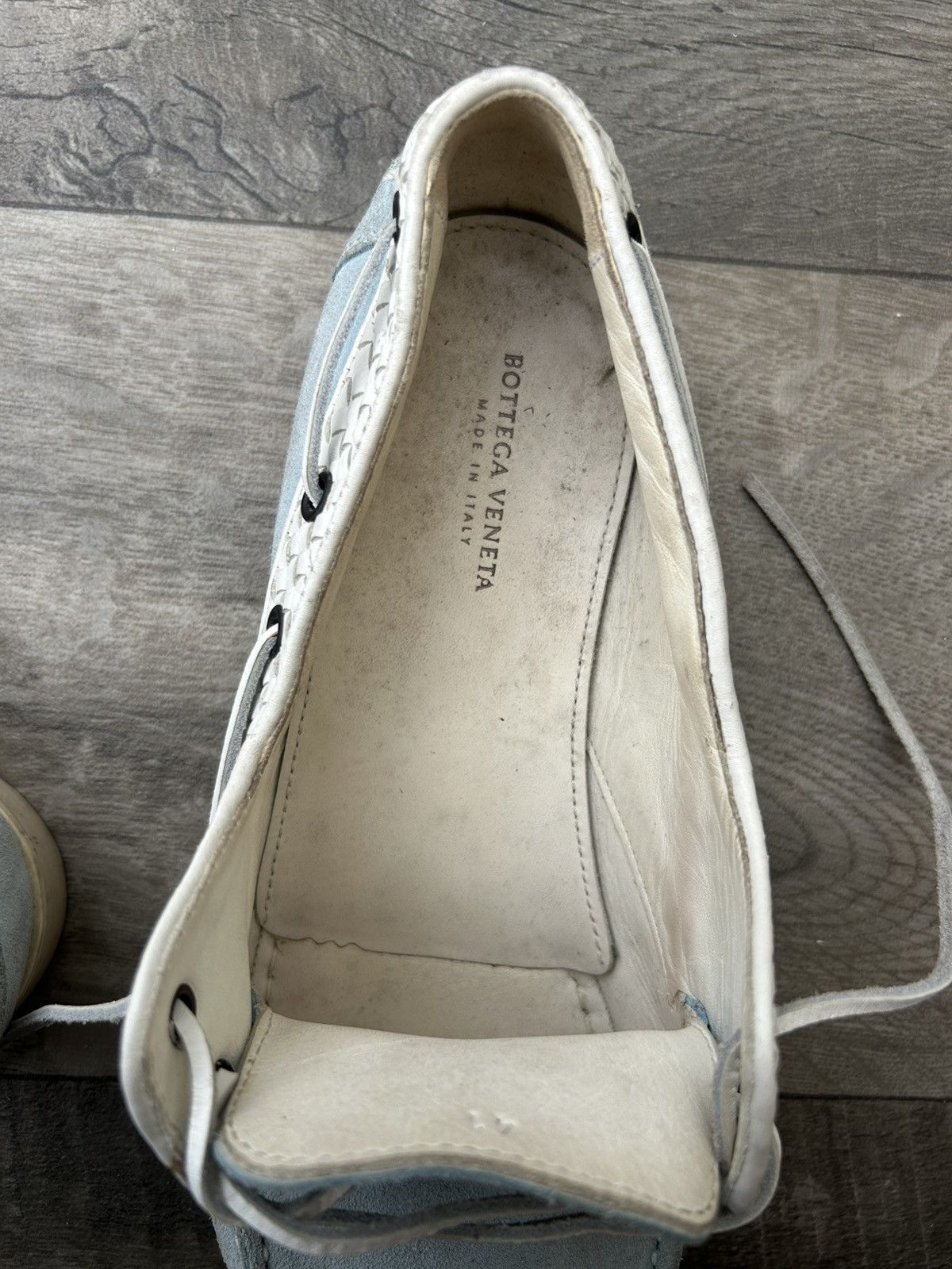 Bottega Veneta Bottega Veneta Intrecciato Trimmed Boat Shoes. Size US 8 / EU 41 - 12 Thumbnail