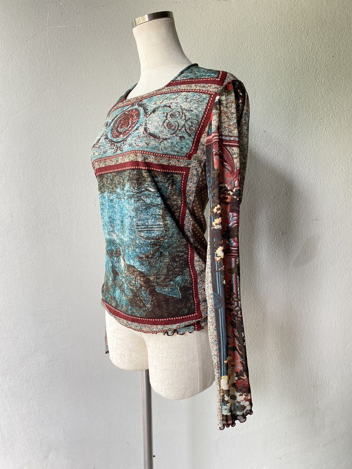Designer × Japanese Brand Y2K mesh blouse top Size ONE SIZE - 2 Thumbnail