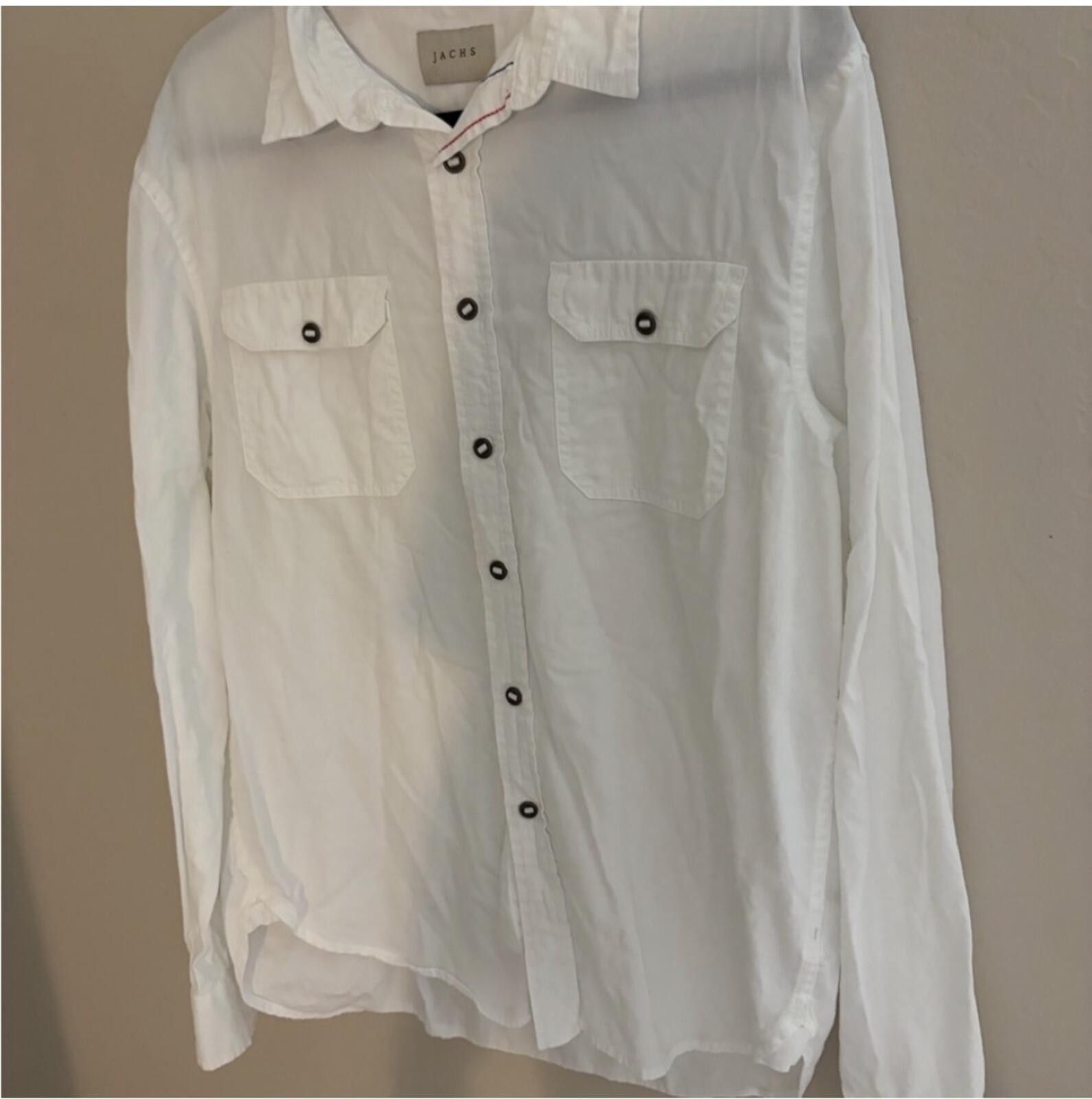 Michael Jackson Jachs Classic White Shirt with Subtle Accents Size M / US 6-8 / IT 42-44 - 5 Thumbnail